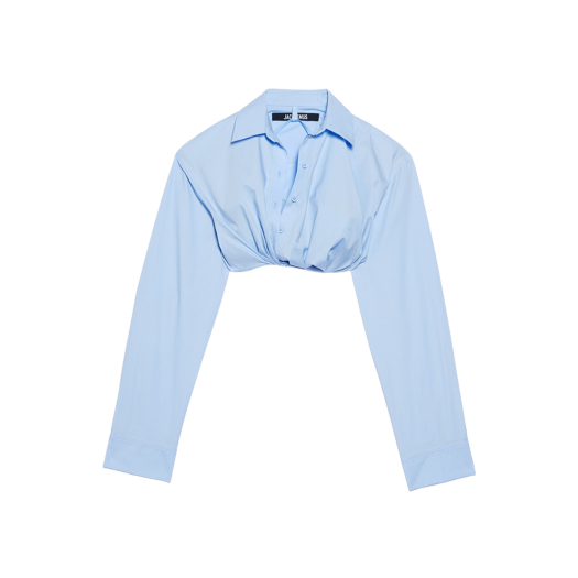 (W) 자크뮈스 라 슈미즈 바이아 코트 트위스티드 셔츠 라이트 블루