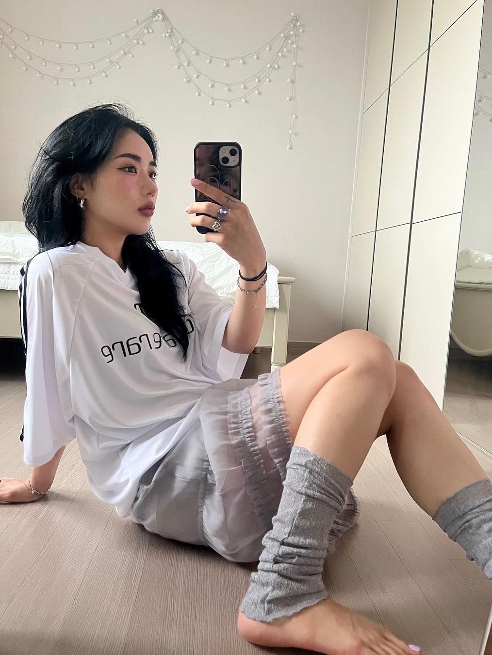 Porta Women Football Jersey T-Shirt White 착용 스타일 - 2