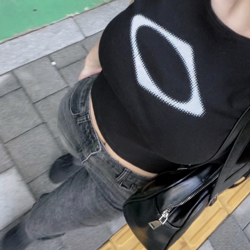 Asics Jog 100 2 Black, (W) Mischief Rhombus Blur T-Shirt Mini Black 착용 스타일