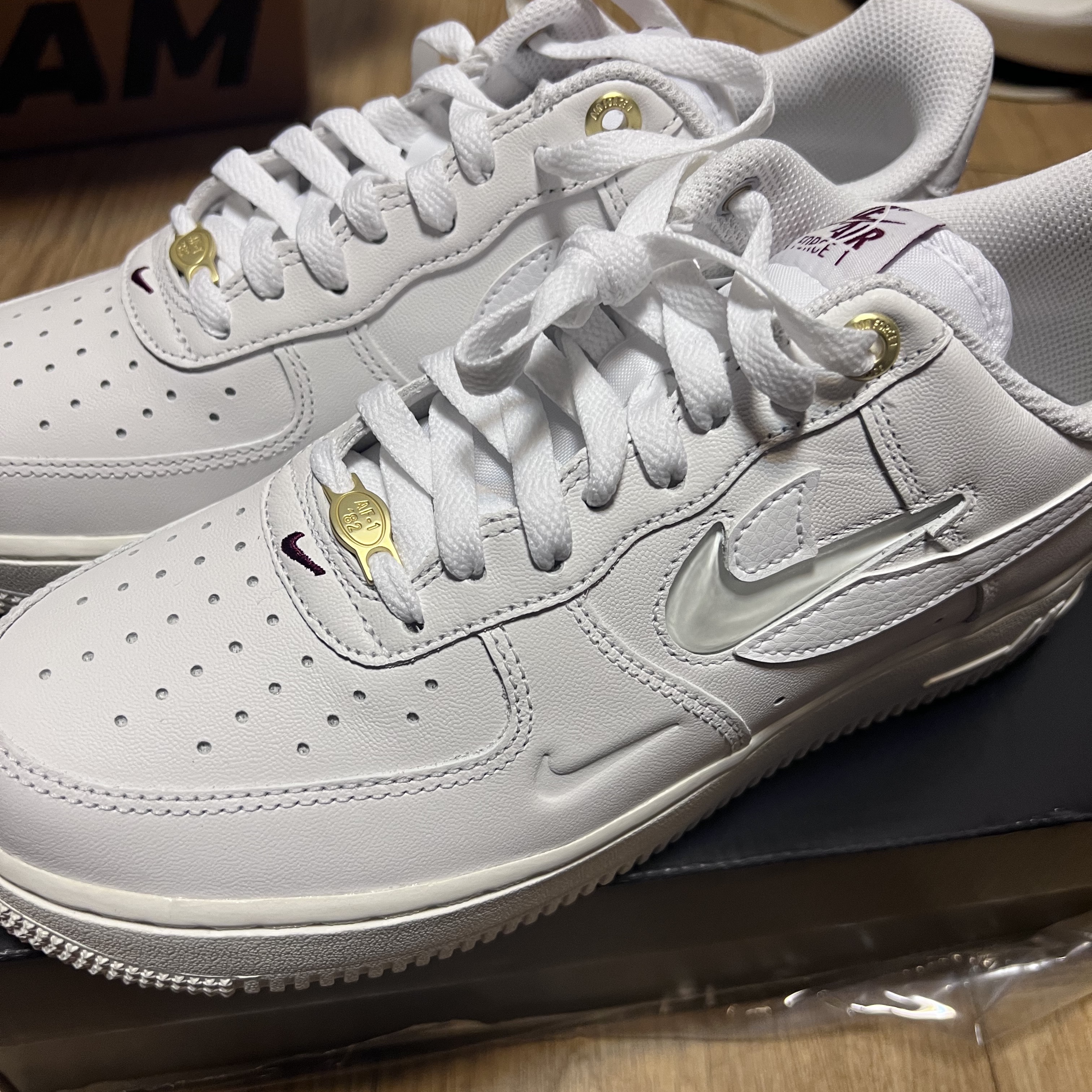 Nike Air Force 1 '07 PRM 40th Anniversary Join Forces White 착용 스타일 - 3