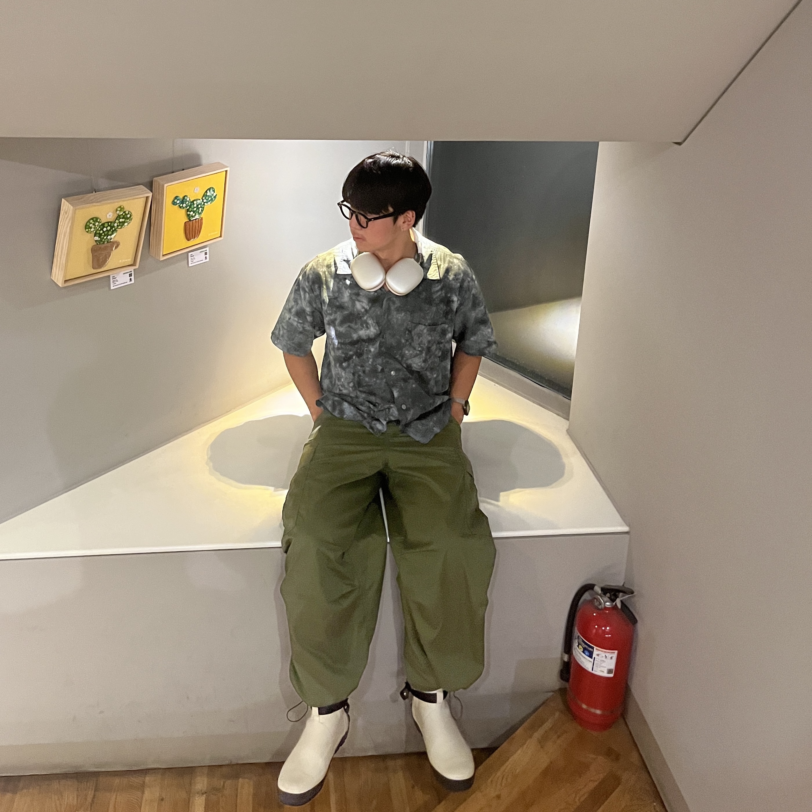 Moonstar 810s ET027 Marke Modi White, Apple AirPods Max Lightning Silver (Korean Ver.) 착용 스타일