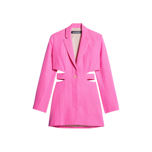 (W) 자크뮈스 라 로브 바리 블레이저 미니 드레스 핑크