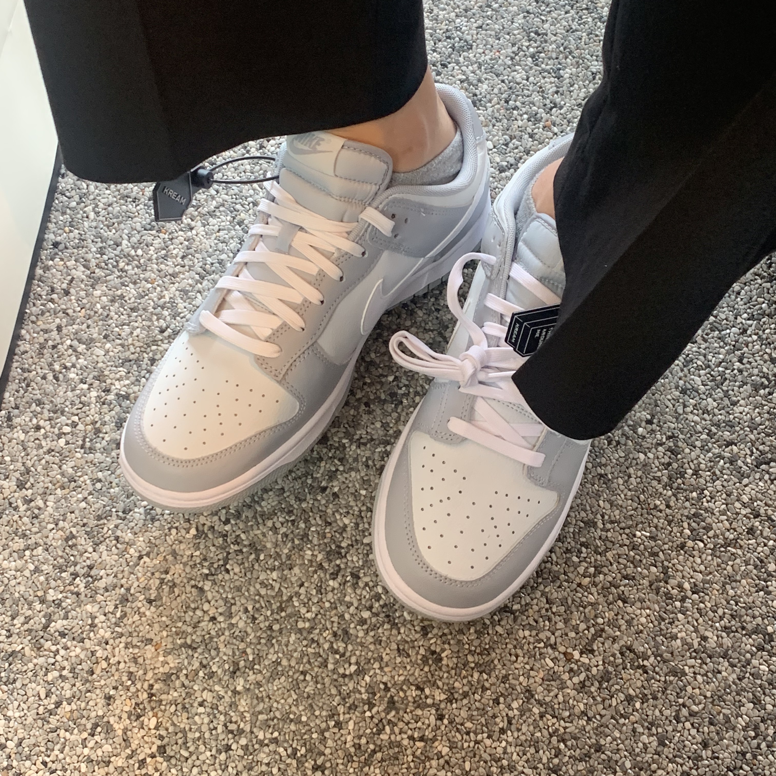Nike Dunk Low Retro Wolf Grey 착용 스타일