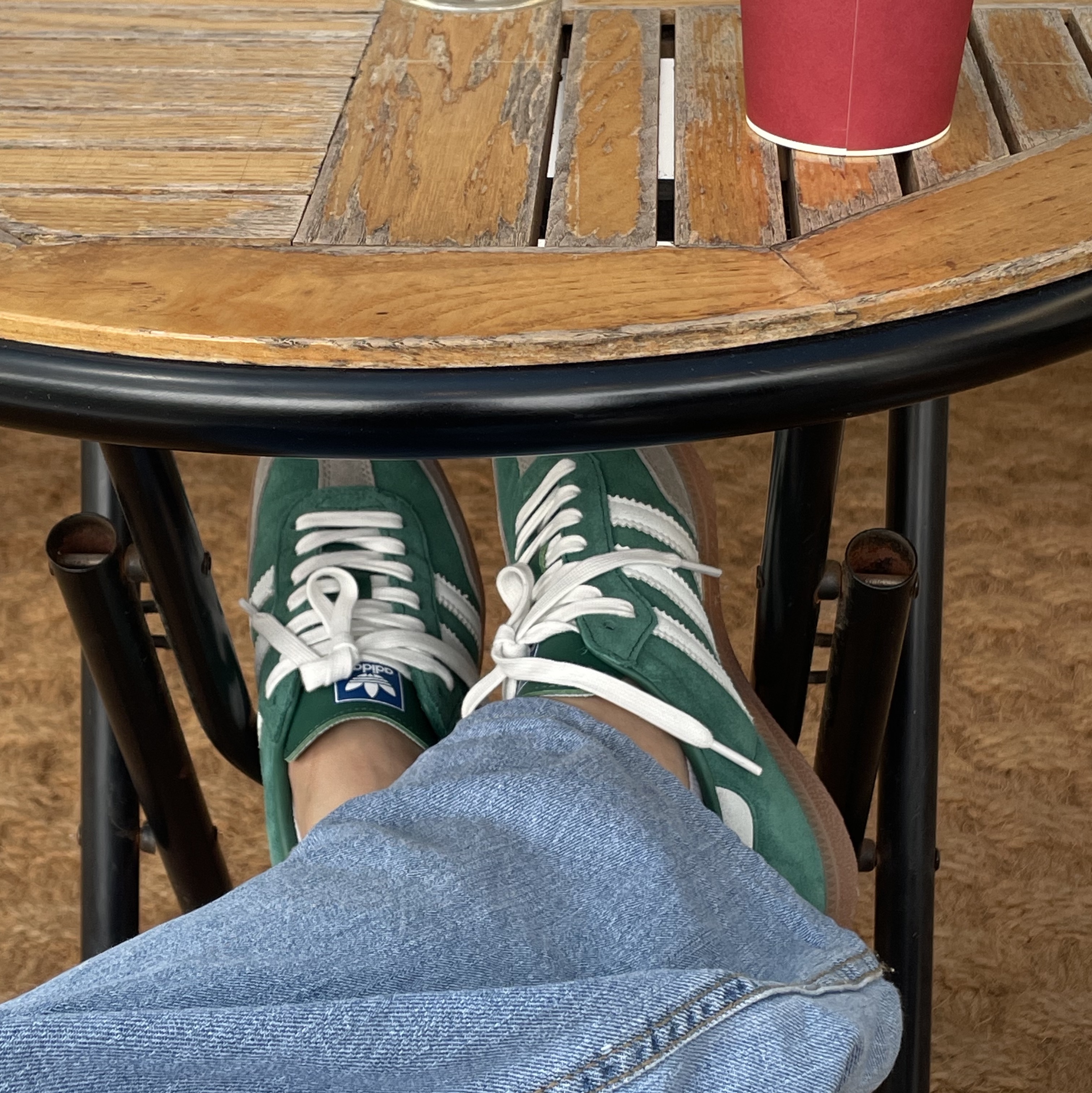 Adidas Samba OG Collegiate Green Gum 착용 스타일 - 2
