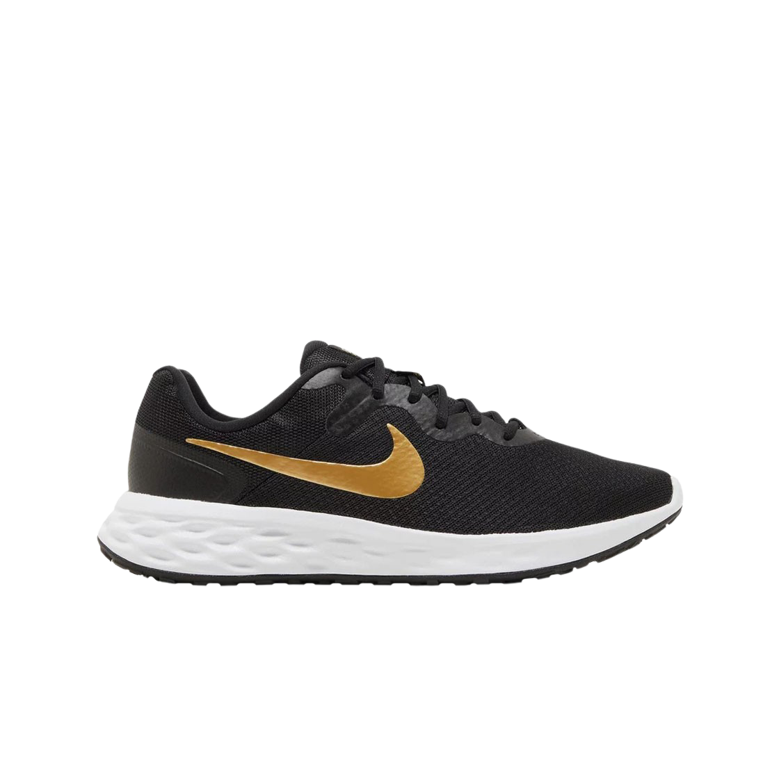 나이키 레볼루션 6 넥스트 네이쳐 블랙 메탈릭 골드(Nike Revolution 6 Next Nature Black Metallic Gold)