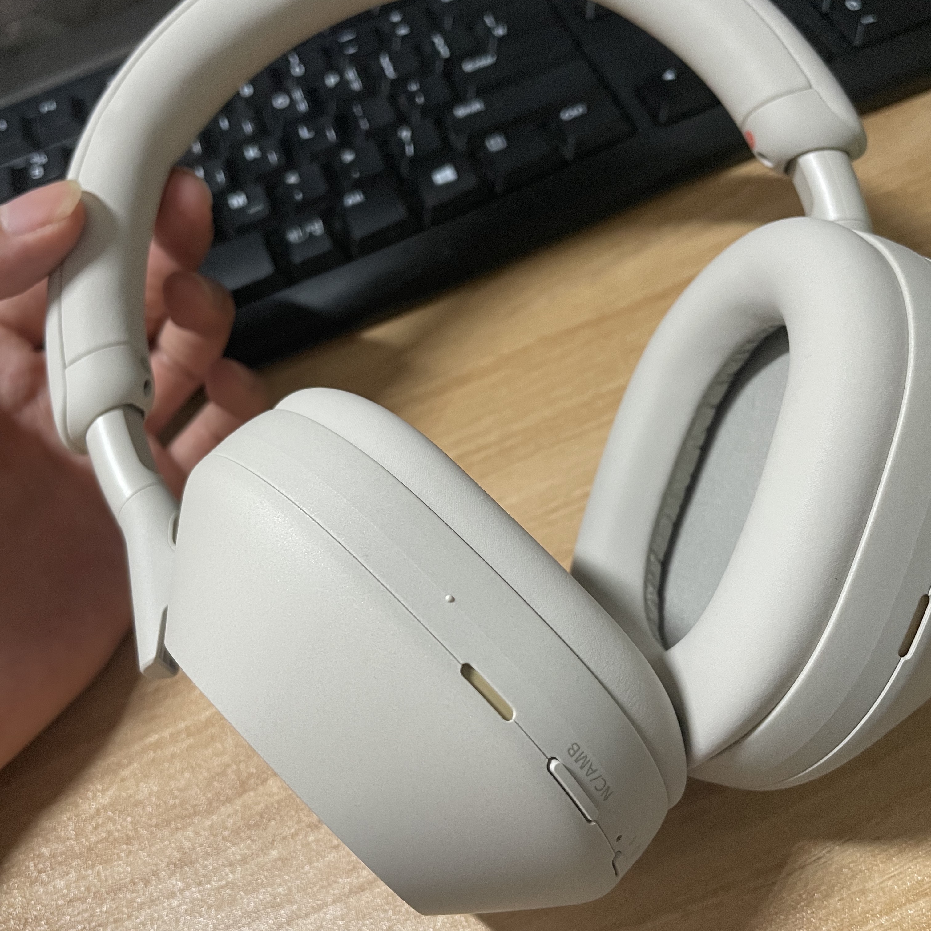 Sony WH-1000XM5 Silver (Korean Ver.) 착용 스타일 - 1