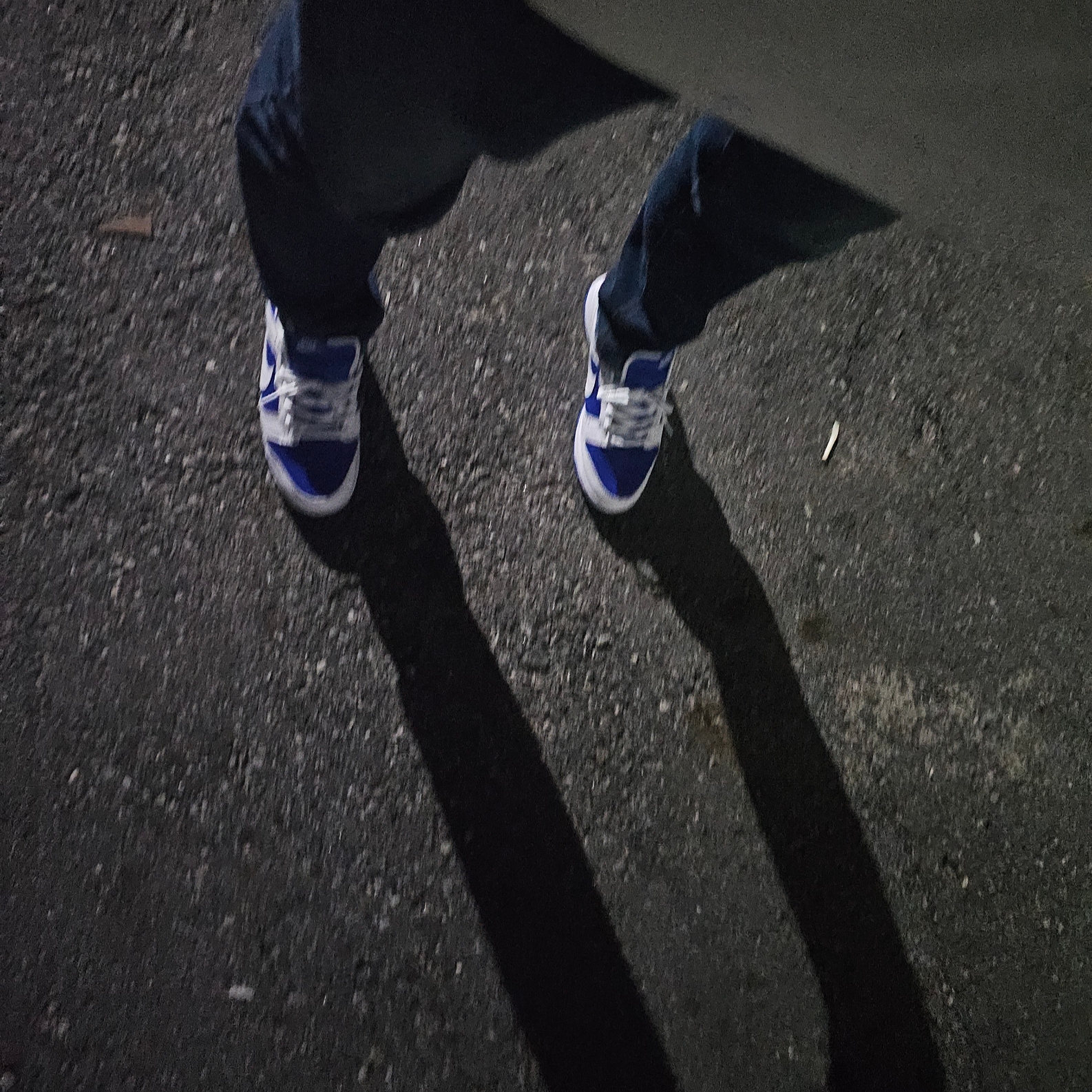 Nike Dunk Low Retro Racer Blue and White 착용 스타일 - 2