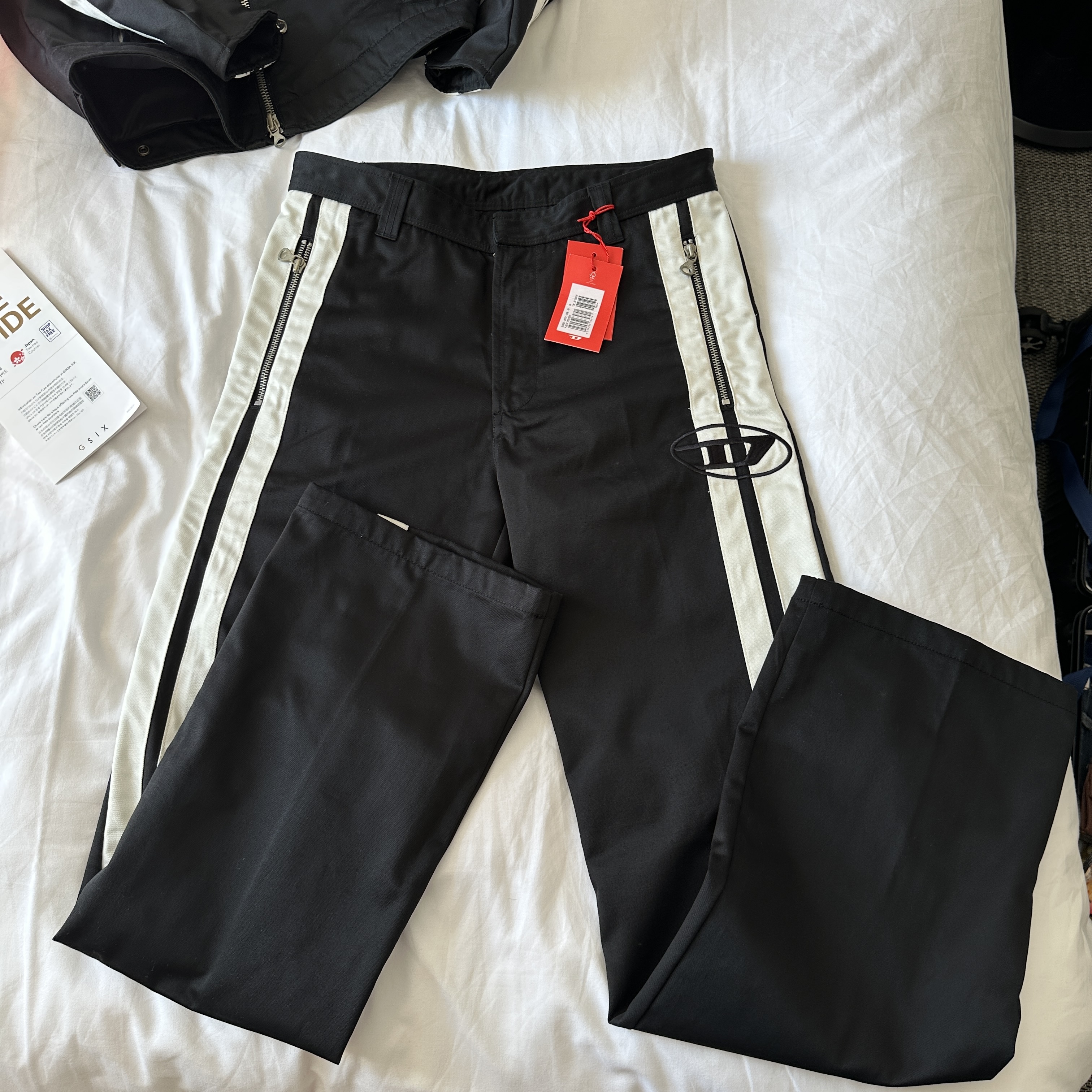 Diesel J-Beck Biker Jacket Black, Diesel P-Beck Biker Pants Black 착용 스타일 - 2