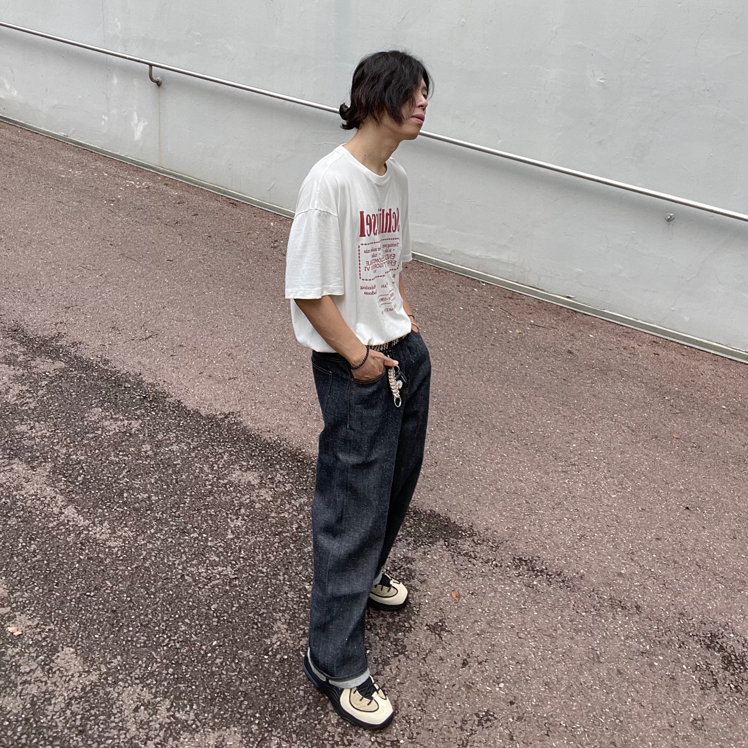 Nike x Stussy Air Penny II Rattan and Limestone 착용 스타일 - 2