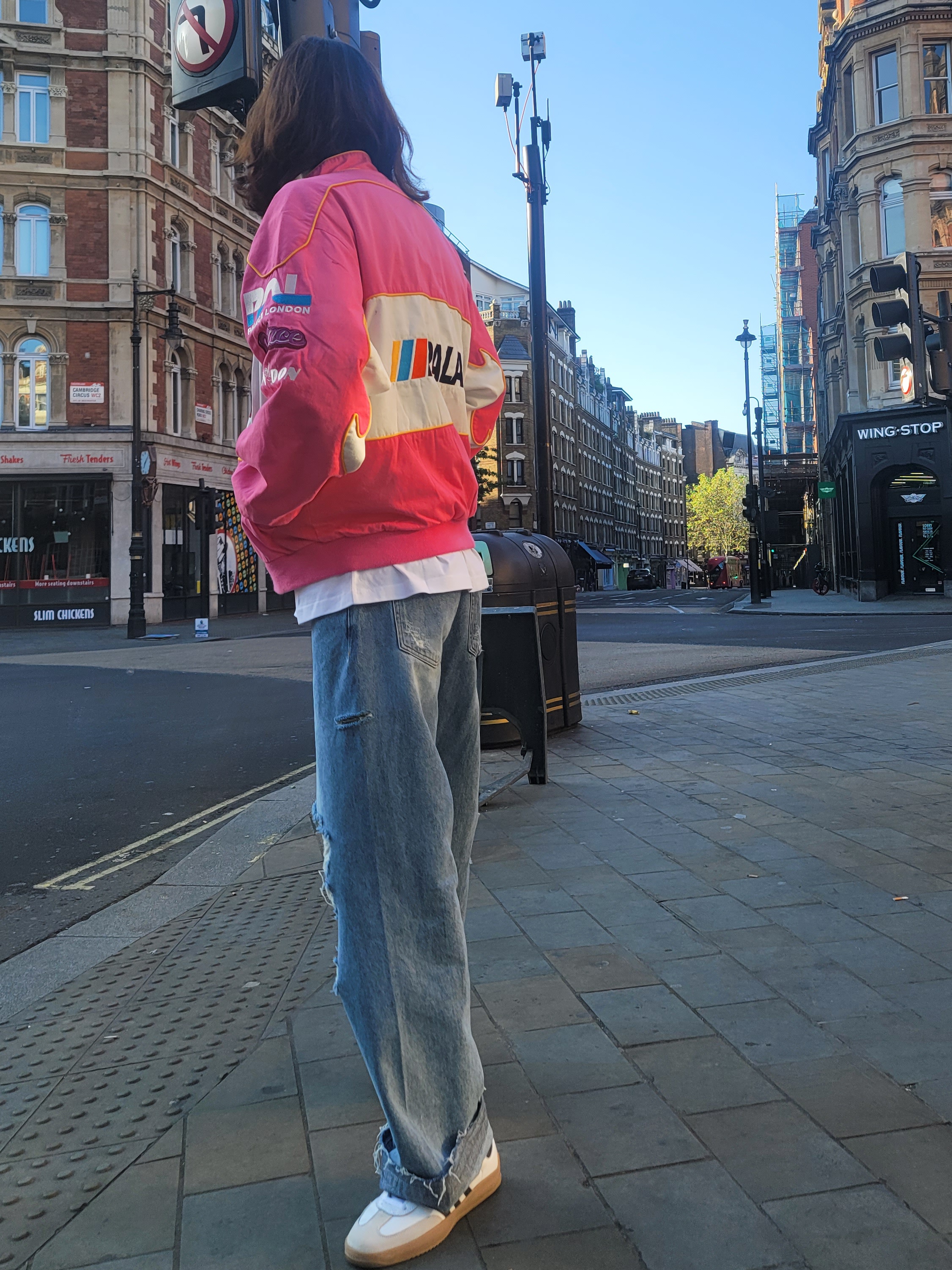 Palace Fast Cotton Jacket Pink - 23SS, Adidas x Palace Samba White Black 착용 스타일 - 2