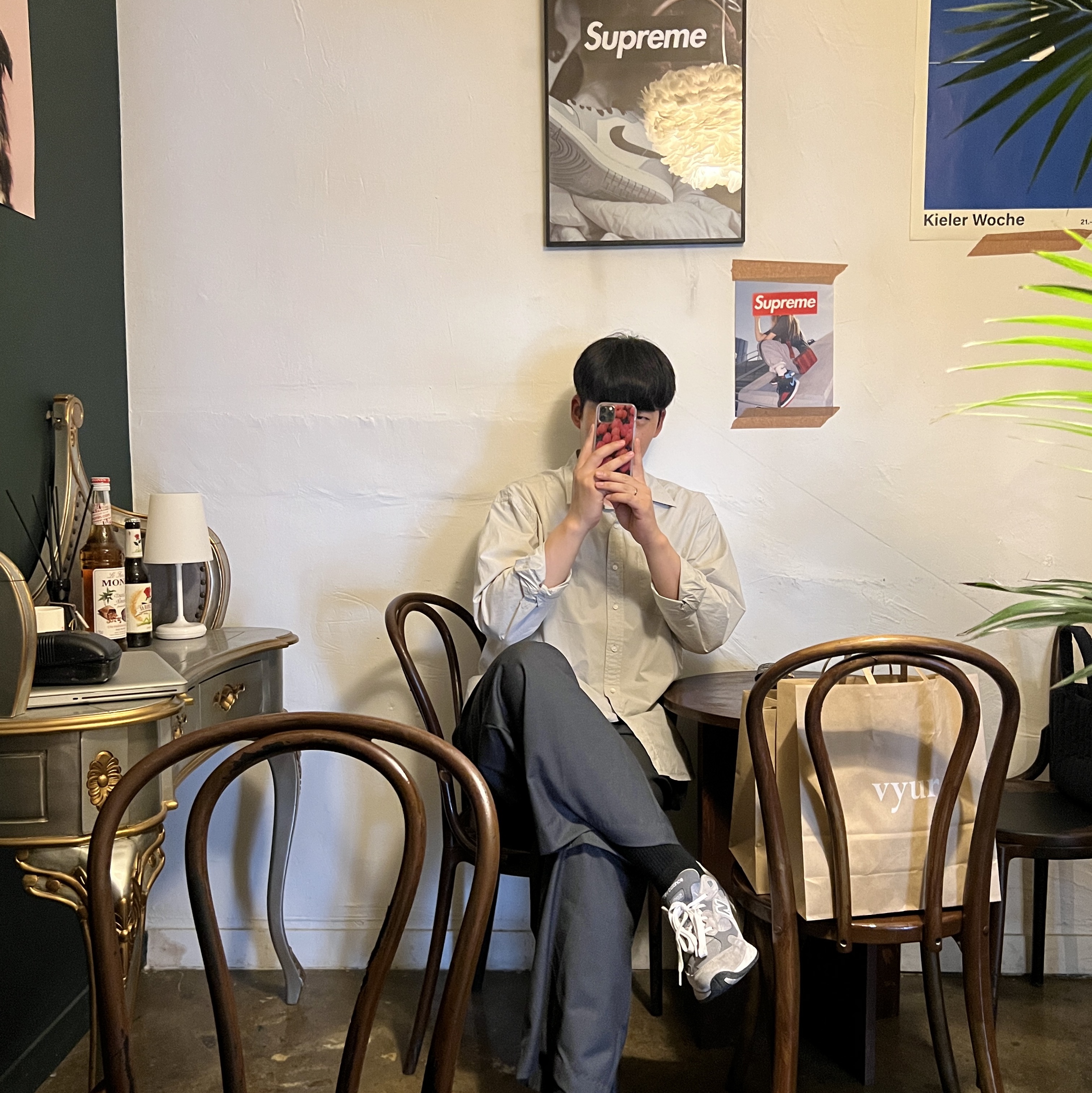 New Balance 992 Made in USA Grey - D Standard 착용 스타일