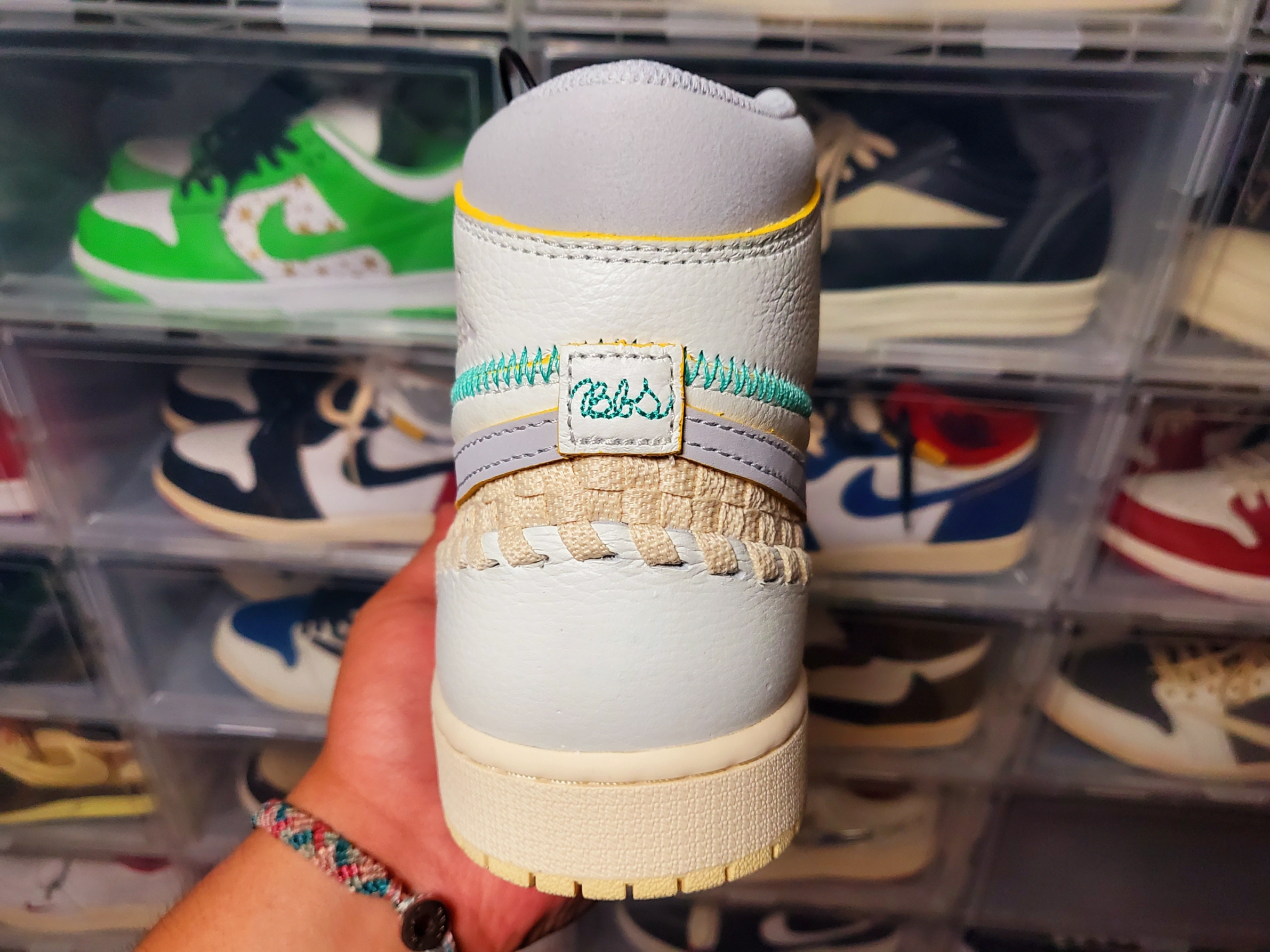 Jordan 1 x Bephies Beauty Supply x Union Retro High OG SP Summer '96, (W) Jordan 1 x Bephies Beauty Supply x Union Elevate High SP Summer  '96 착용 스타일 - 5