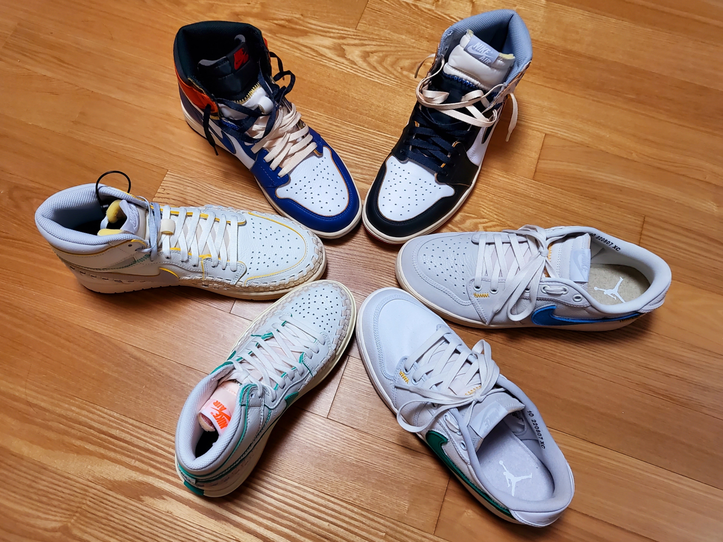 Jordan 1 x Bephies Beauty Supply x Union Retro High OG SP Summer '96, (W) Jordan 1 x Bephies Beauty Supply x Union Elevate High SP Summer '96 착용 스타일 - 2