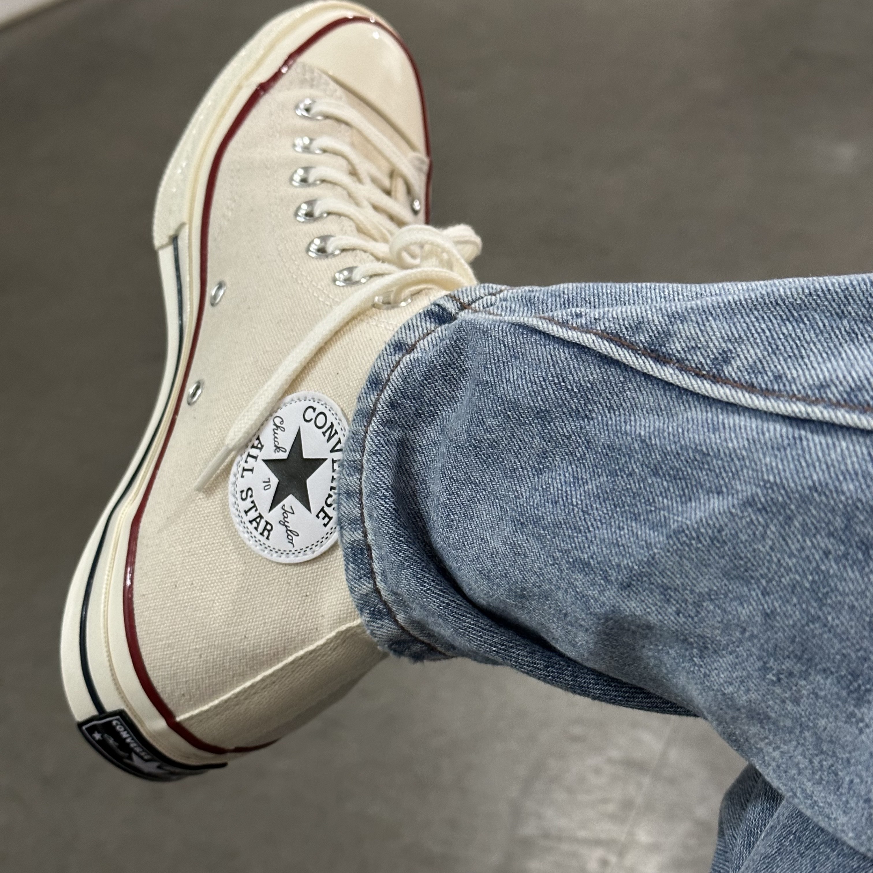 Converse Chuck 70 High Parchment, Converse Chuck 70 Ox Parchment 착용 스타일 - 1