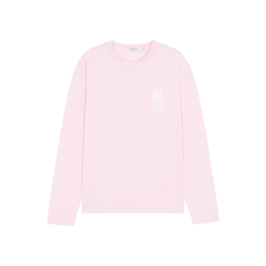 메종 키츠네 미니 MK 캠프 레귤러 롱슬리브 티셔츠 라이트 핑크