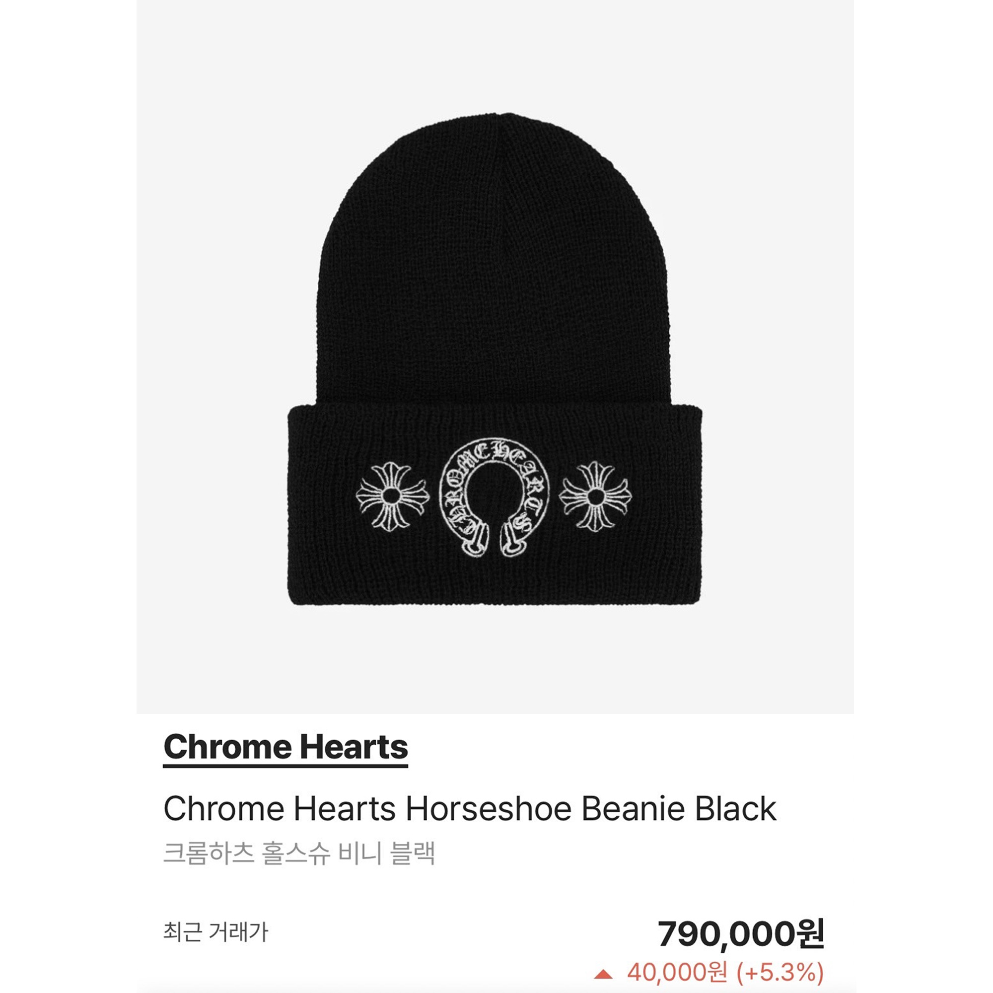 Chrome Hearts Horseshoe Beanie Black, Stussy SS Link Cuff Beanie Black 착용 스타일 - 5