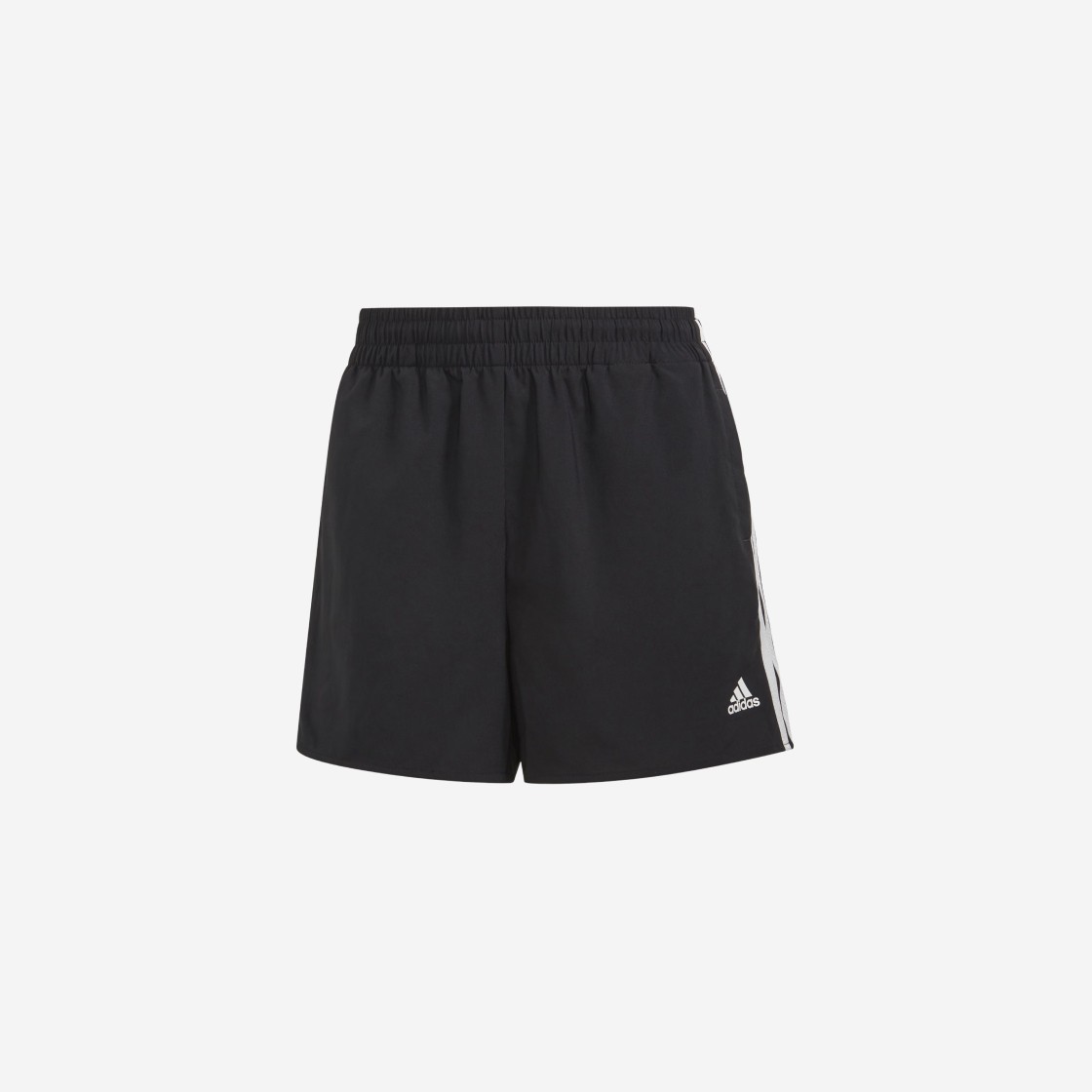 (W) Adidas Primeblue Designed To Move Woven 3-Stripes Sport Shorts Black White - KR Sizing 상세 이미지 1