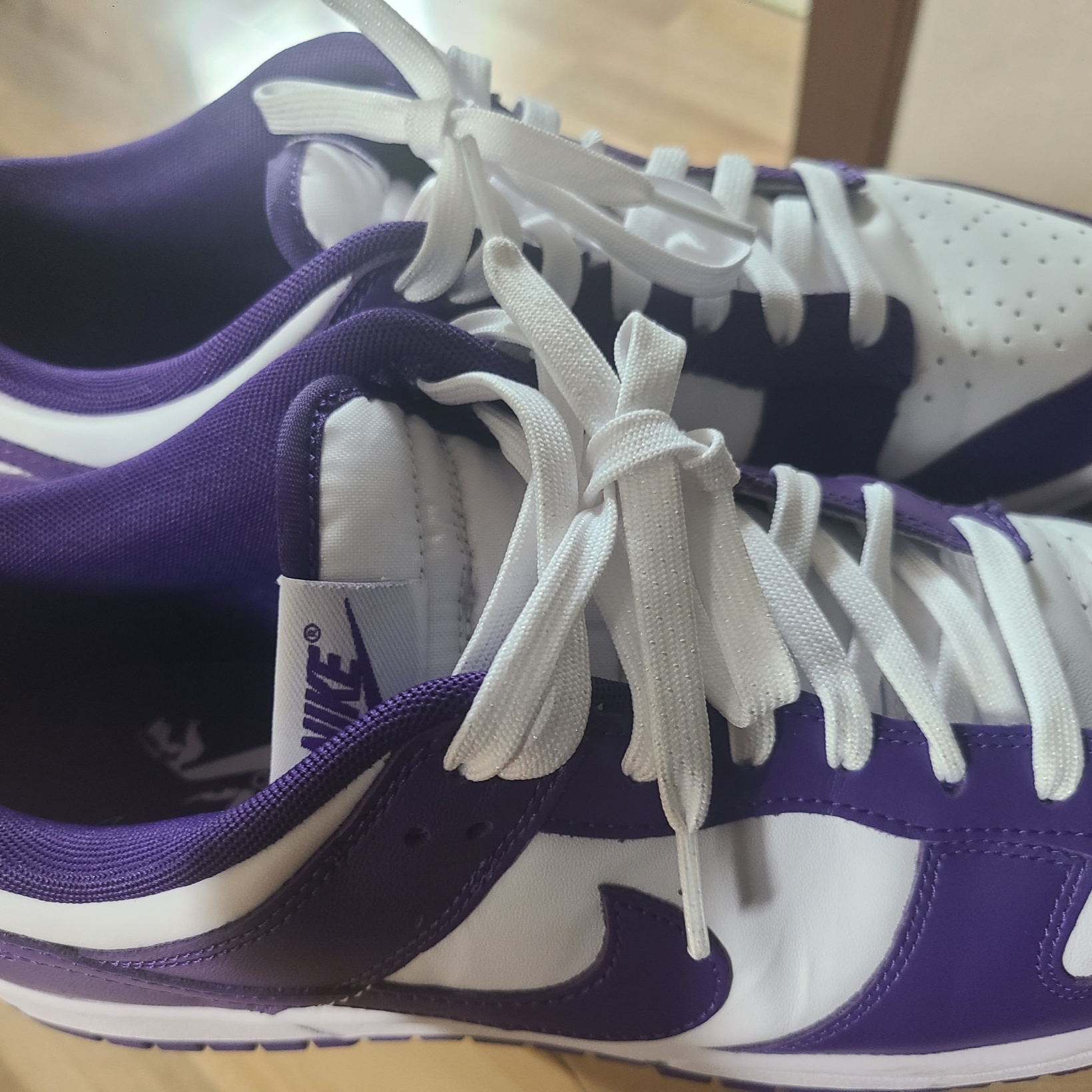 Nike Dunk Low Retro Championship Court Purple 착용 스타일
