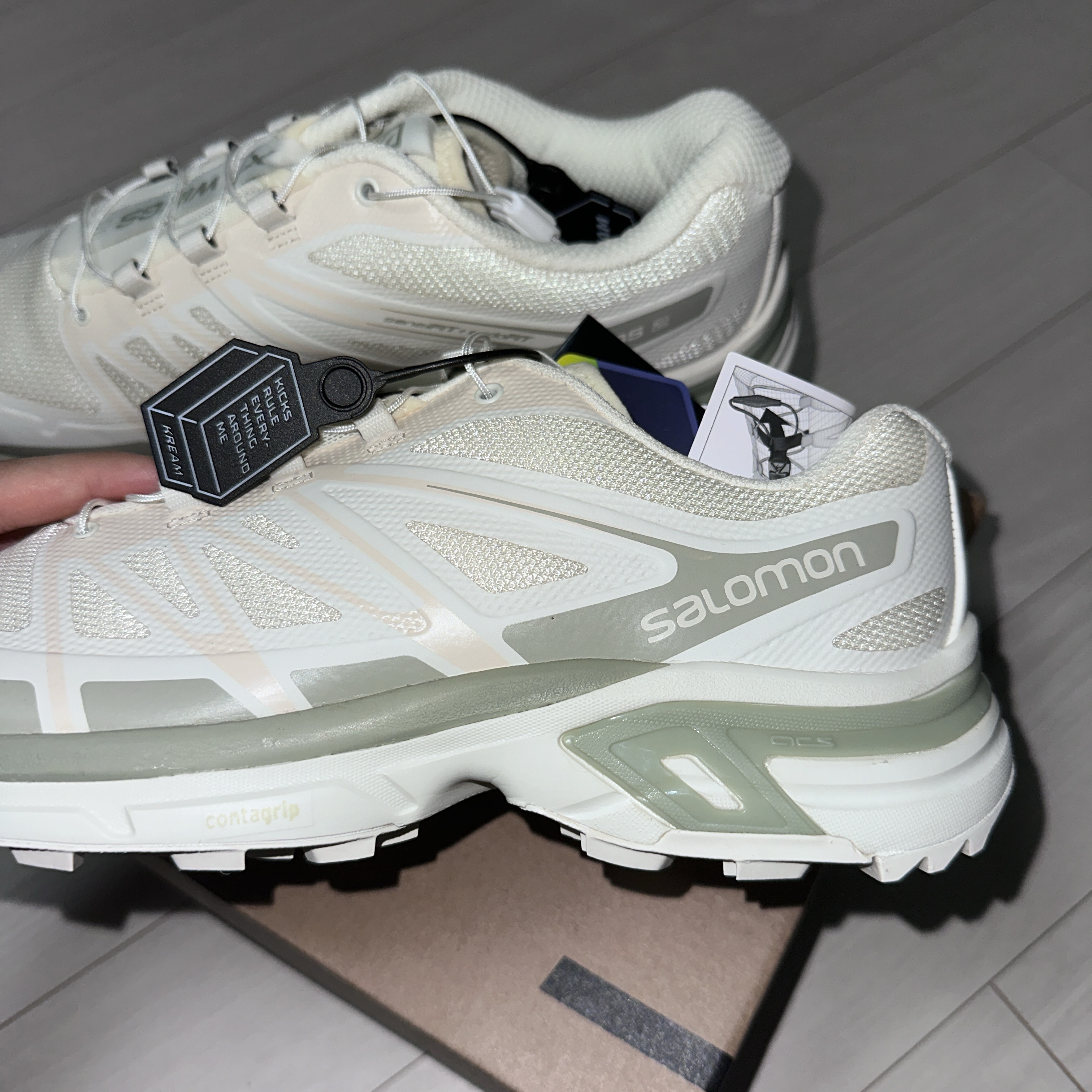 Salomon XT-Wings 2 Vanilla Ice 착용 스타일 - 3