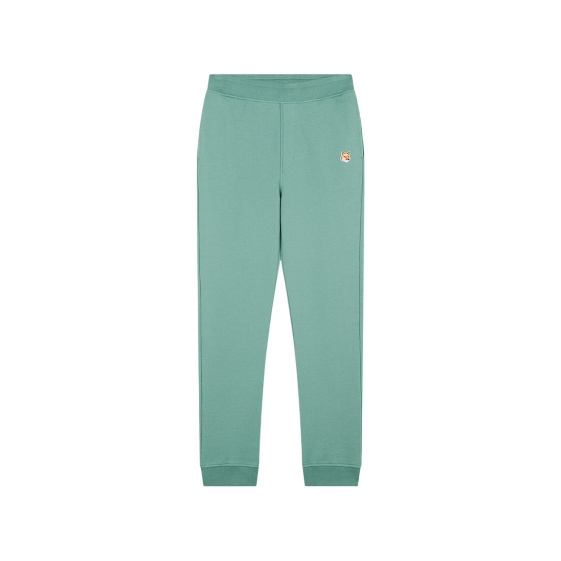 Maison Kitsune Fox Head Patch Regular Jog Pants Teal Grey 상세 이미지 1