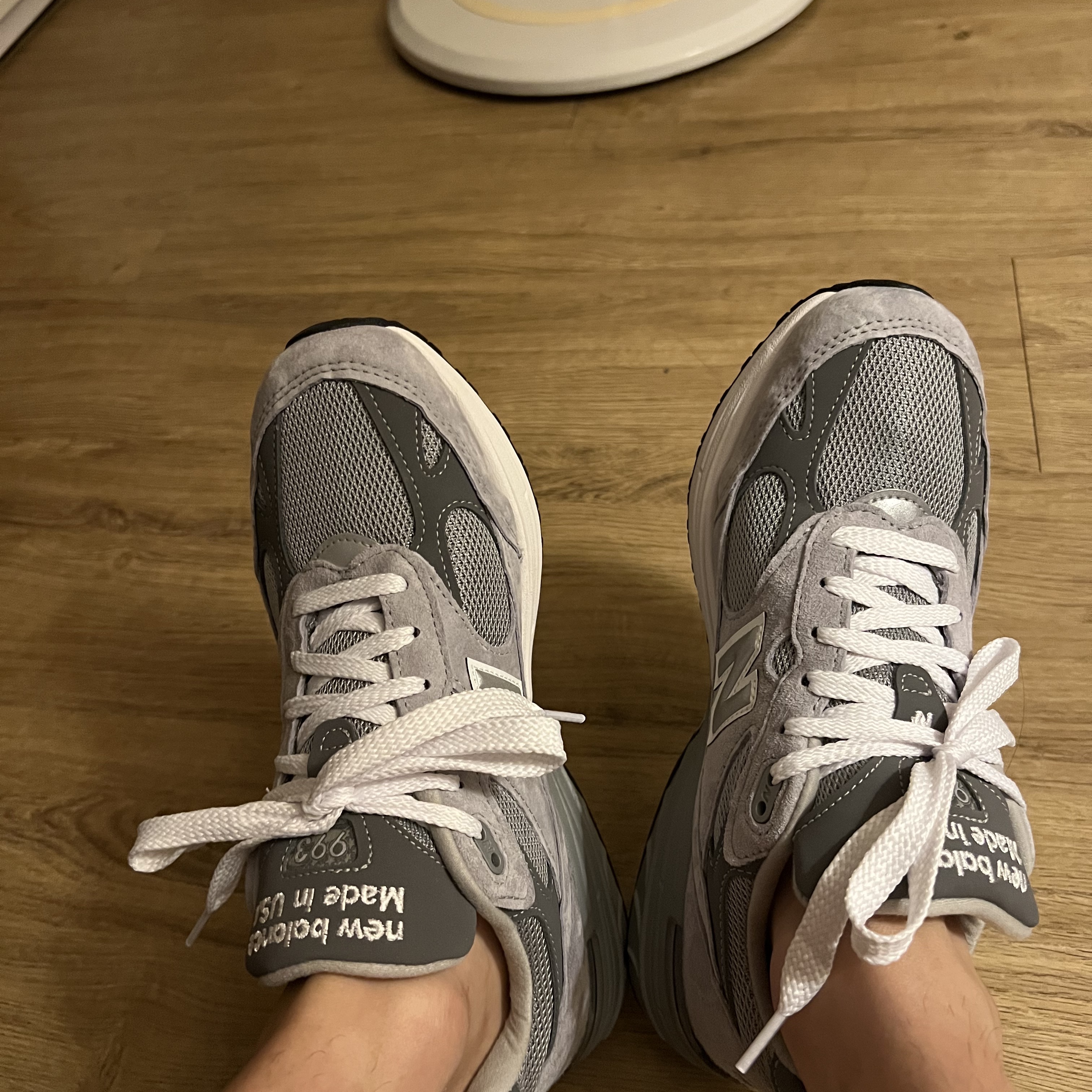 New Balance 993 Made in USA Grey - D Standard 착용 스타일