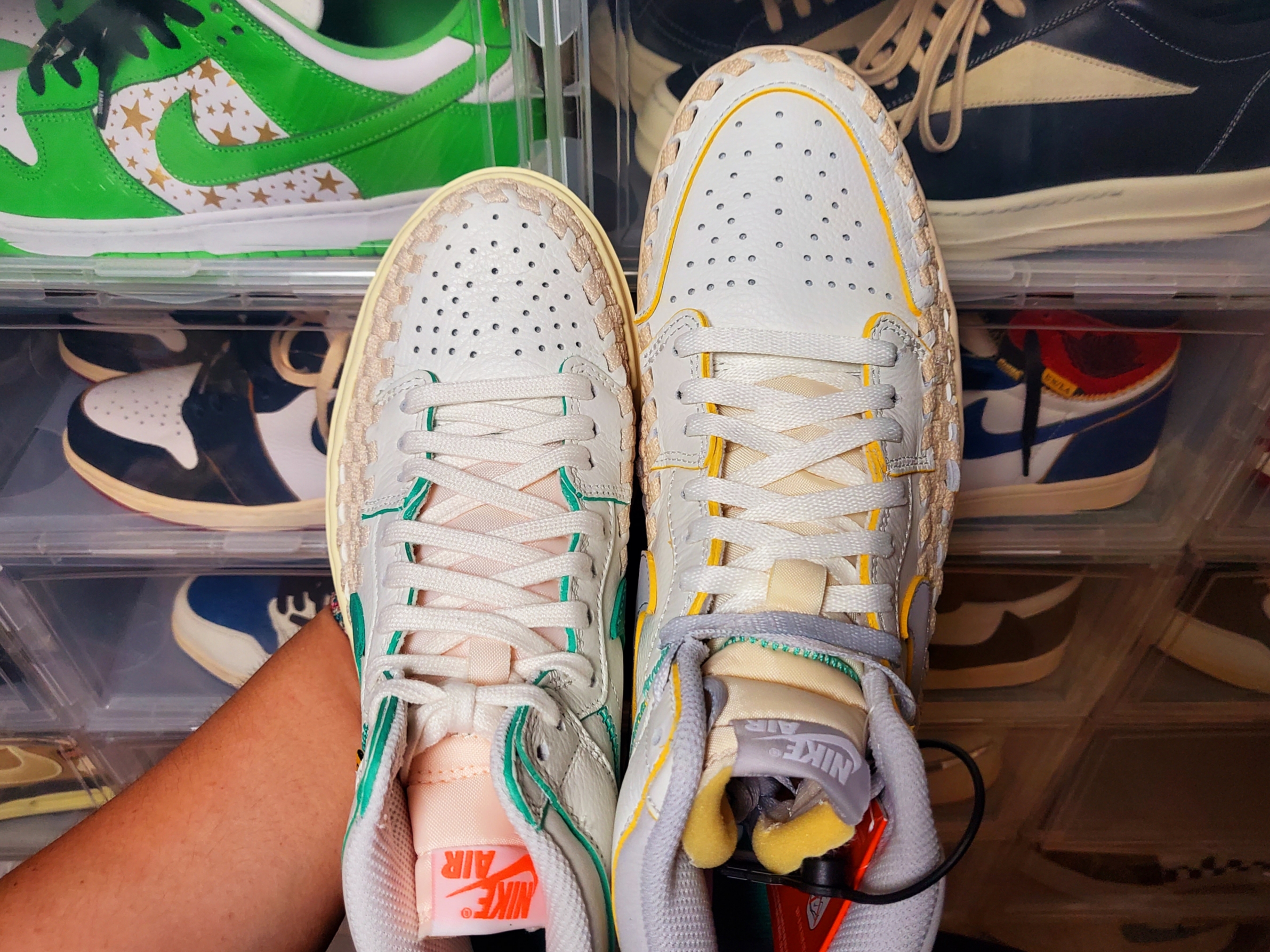 Jordan 1 x Bephies Beauty Supply x Union Retro High OG SP Summer '96, (W) Jordan 1 x Bephies Beauty Supply x Union Elevate High SP Summer  '96 착용 스타일 - 1