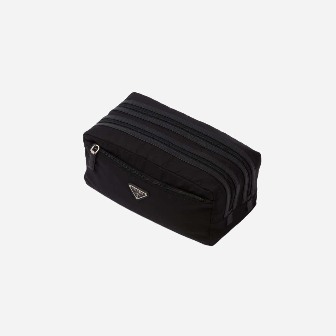 Prada Re-Nylon and Saffiano Leather Travel Pouch Black 상세 이미지 2