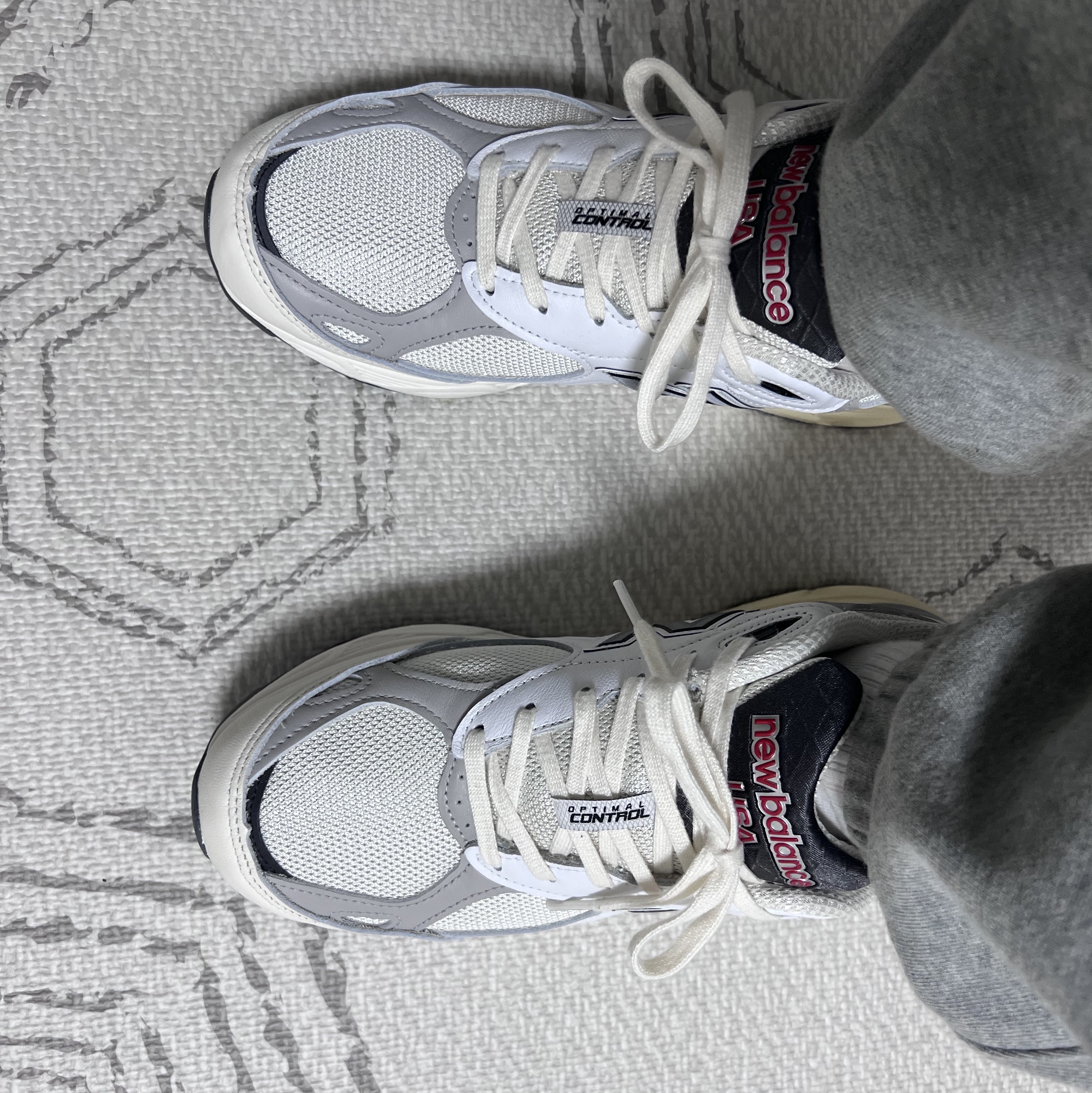 New Balance 990v3 Made in USA Sea Salt 착용 스타일 - 3