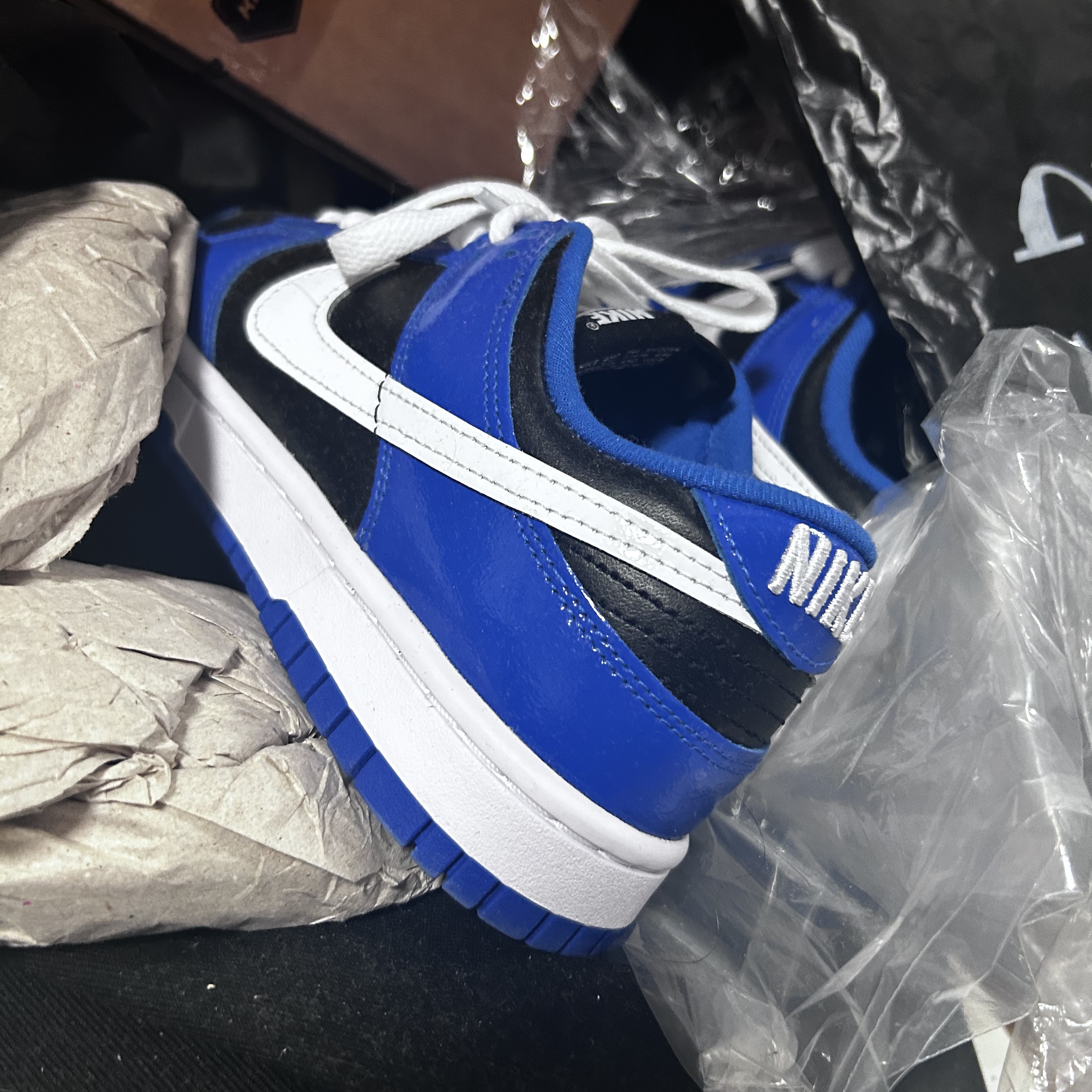 (W) Nike Dunk Low Essential Game Royal 착용 스타일
