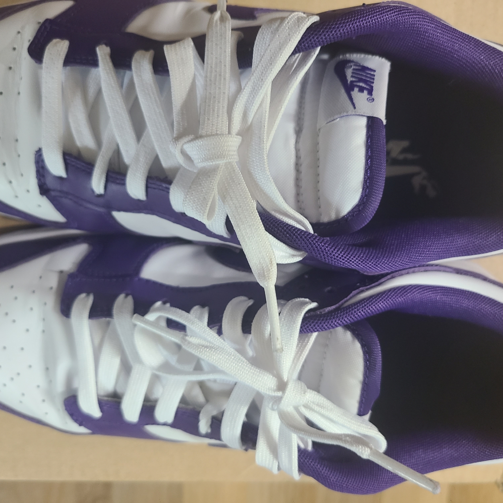 Nike Dunk Low Retro Championship Court Purple 착용 스타일