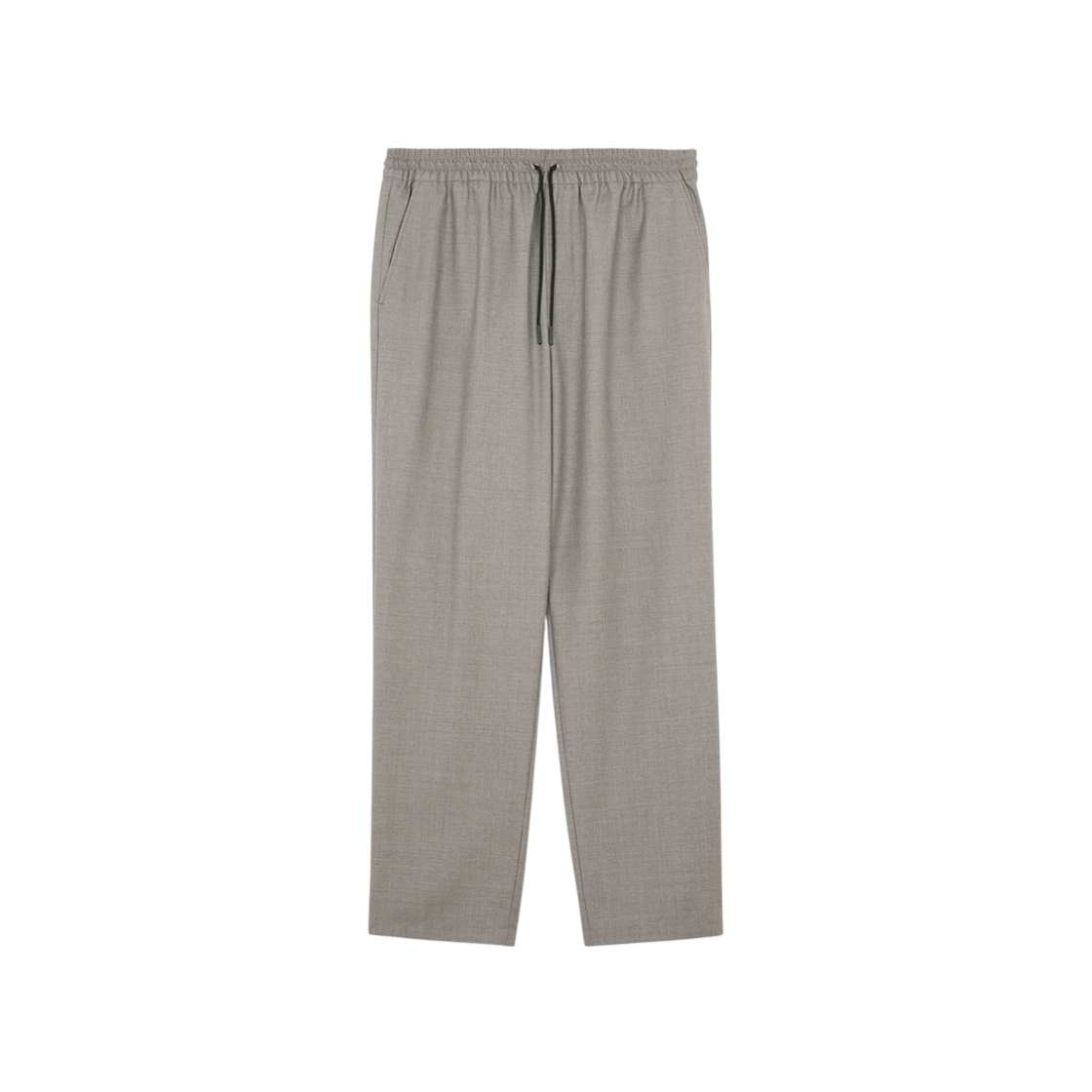 Maison Kitsune Drawstring Pants Light Grey Melange 상세 이미지 1