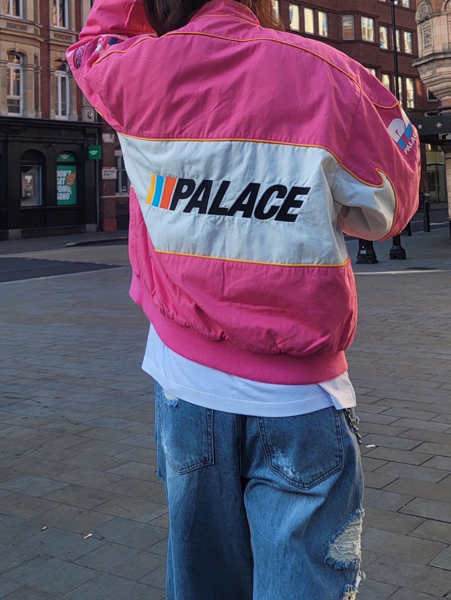 Palace Fast Cotton Jacket Pink - 23SS, Adidas x Palace Samba White Black 착용 스타일 - 3