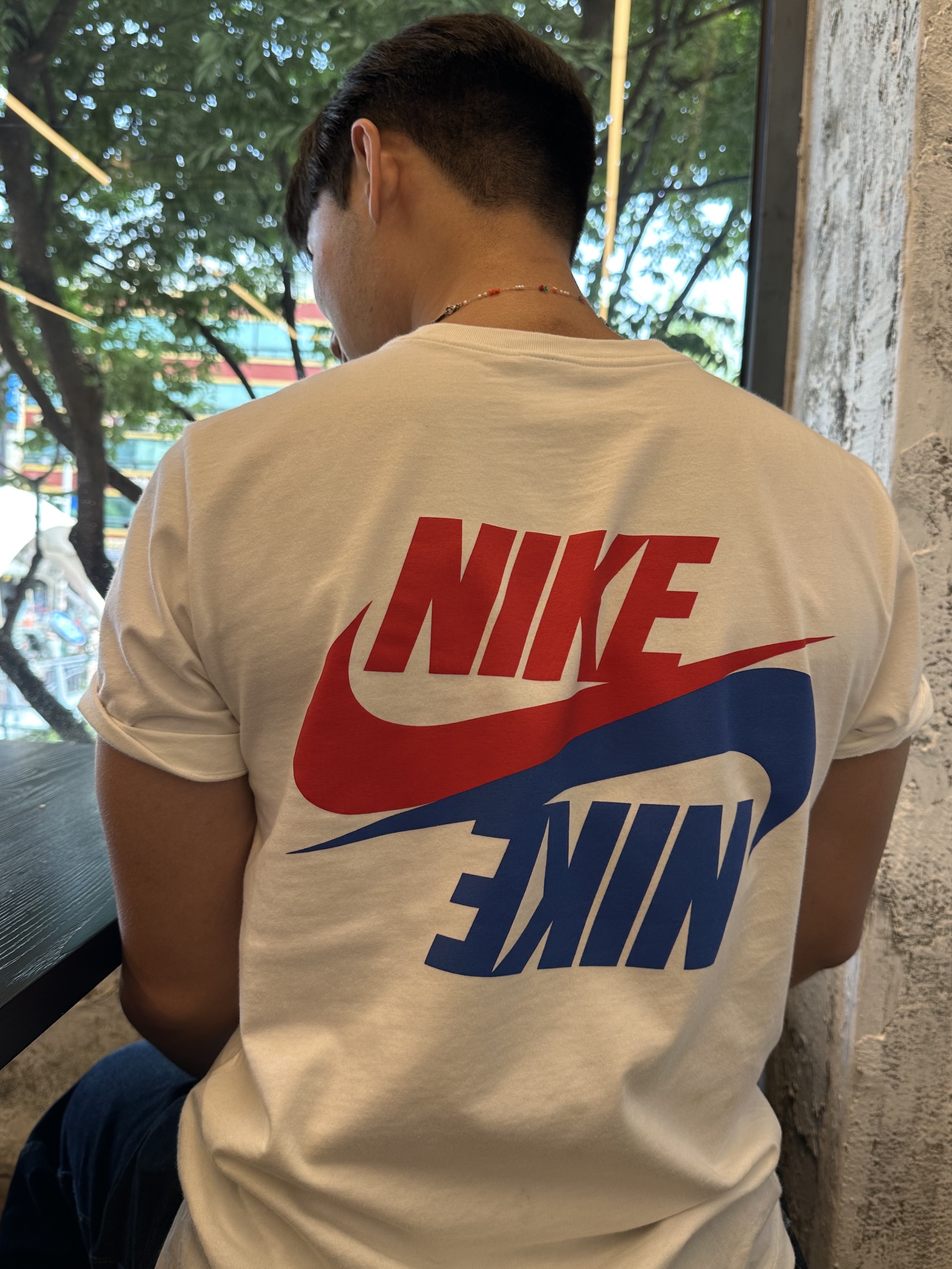 Nike Hangul T-Shirt White 착용 스타일