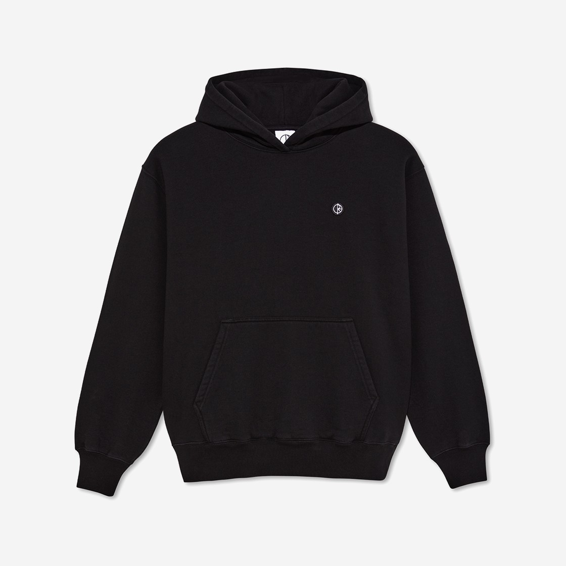 Polar Skate Co Ed Hoodie Patch Black 상세 이미지 1