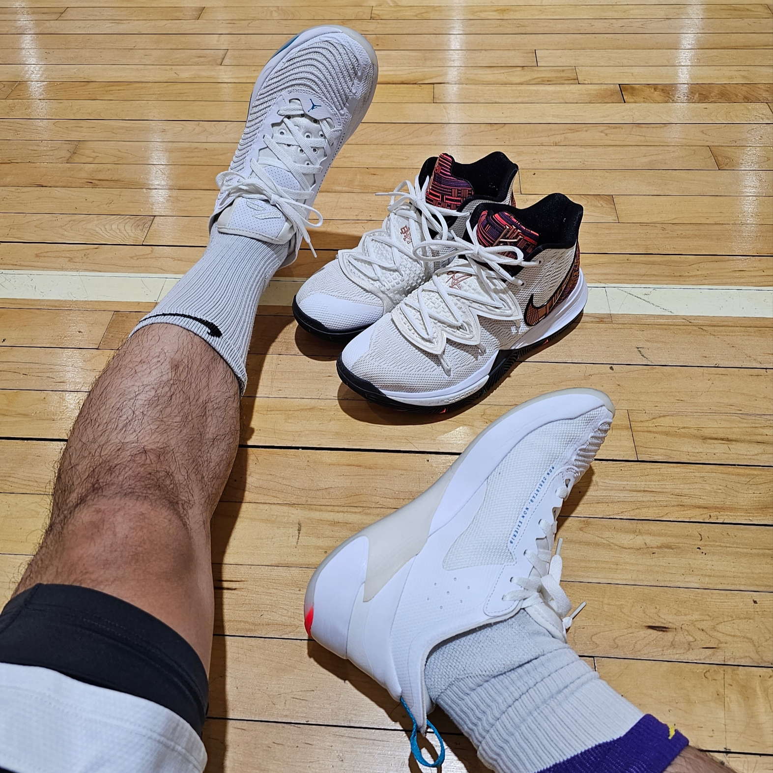 Jordan Luka 1 PF Neo Turquoise, Nike Kyrie 5 EP BHM 착용 스타일