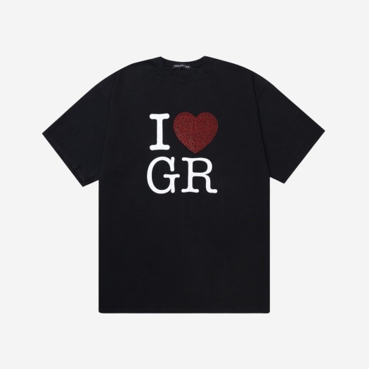 프로젝트 G/R 아이 러브 GR 티셔츠 블랙 - 하우스 오브 GR 한정