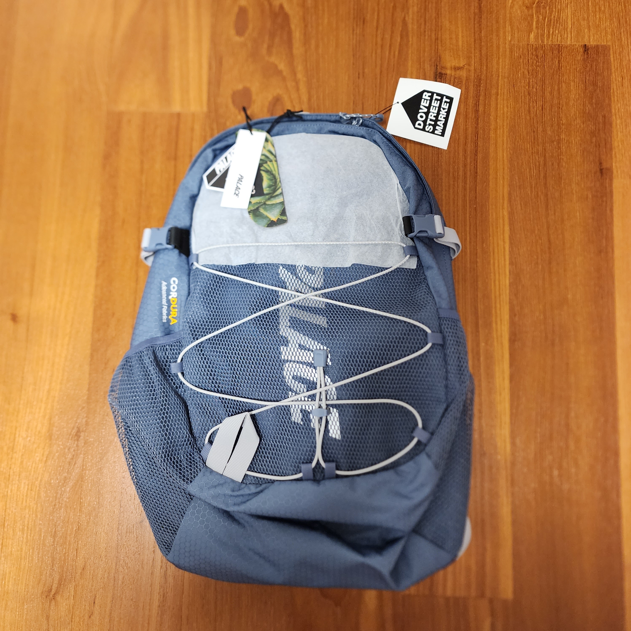 Palace Cordura Eco Hex Ripstop Backpack Slate Grey - 23FW 착용 스타일 - 1