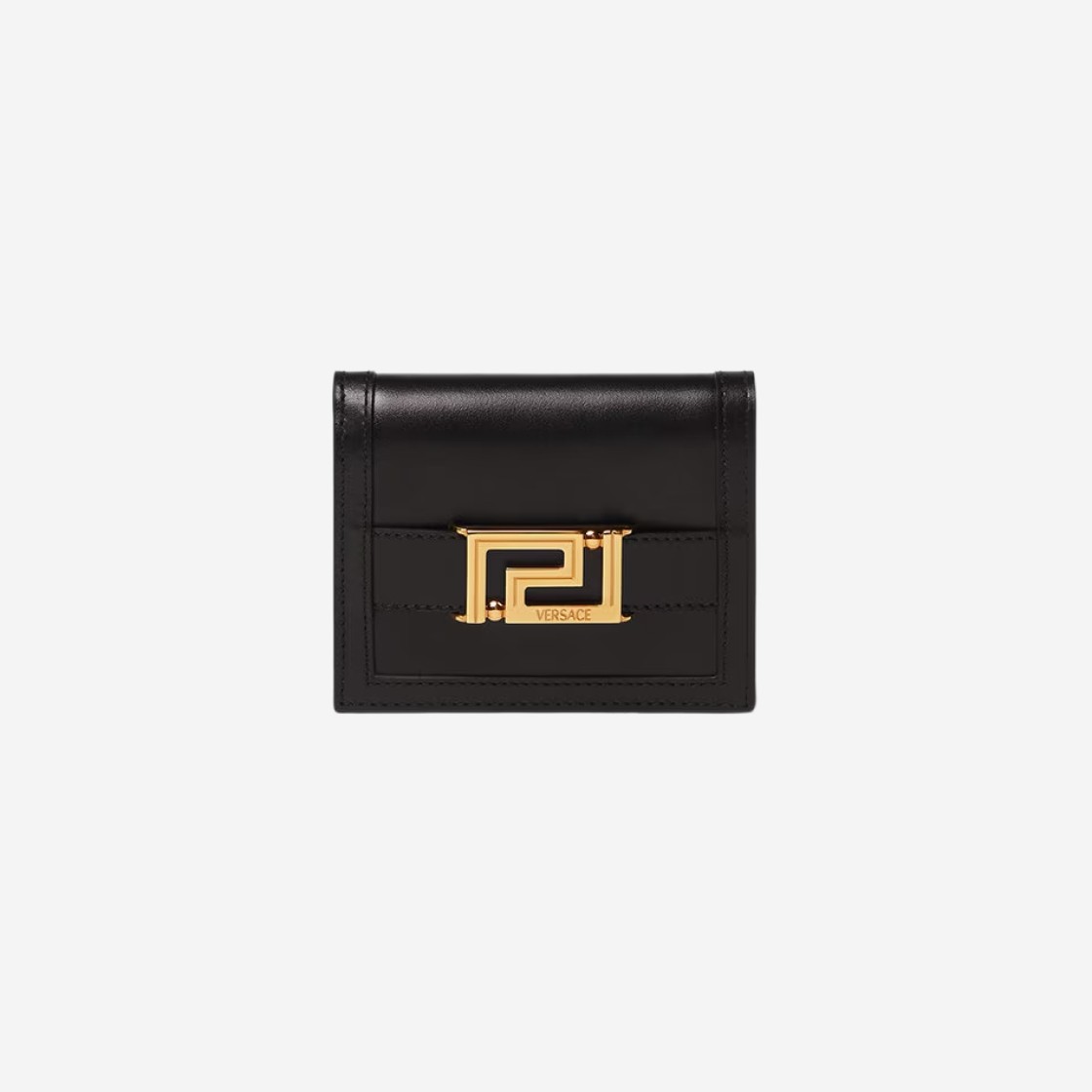 Versace Greca Goddess Bi-Fold Wallet Black 상세 이미지 1