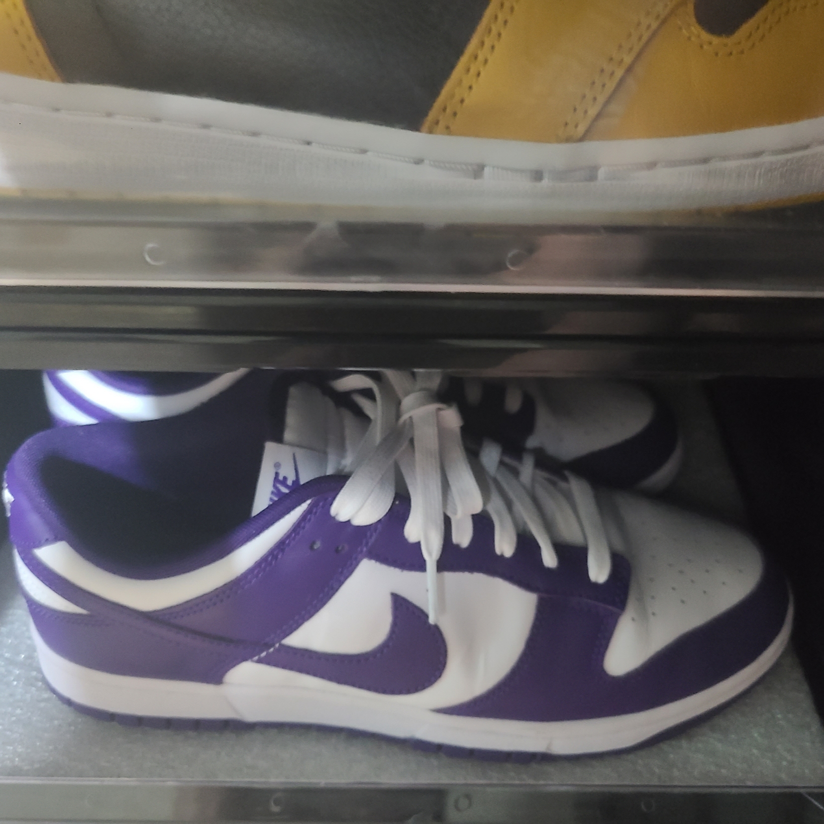 Nike Dunk Low Retro Championship Court Purple 착용 스타일