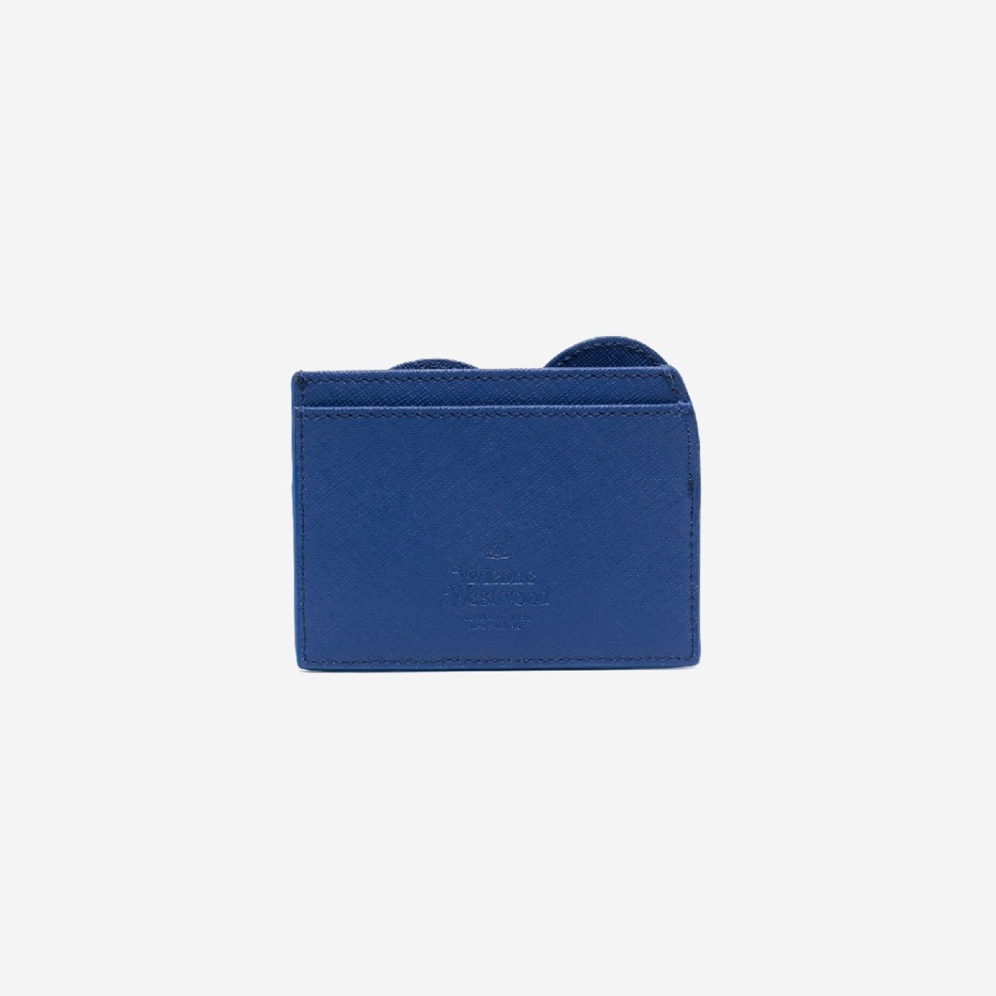 Vivienne Westwood Saffiano Debbie Heart Card Holder Blue 상세 이미지 2