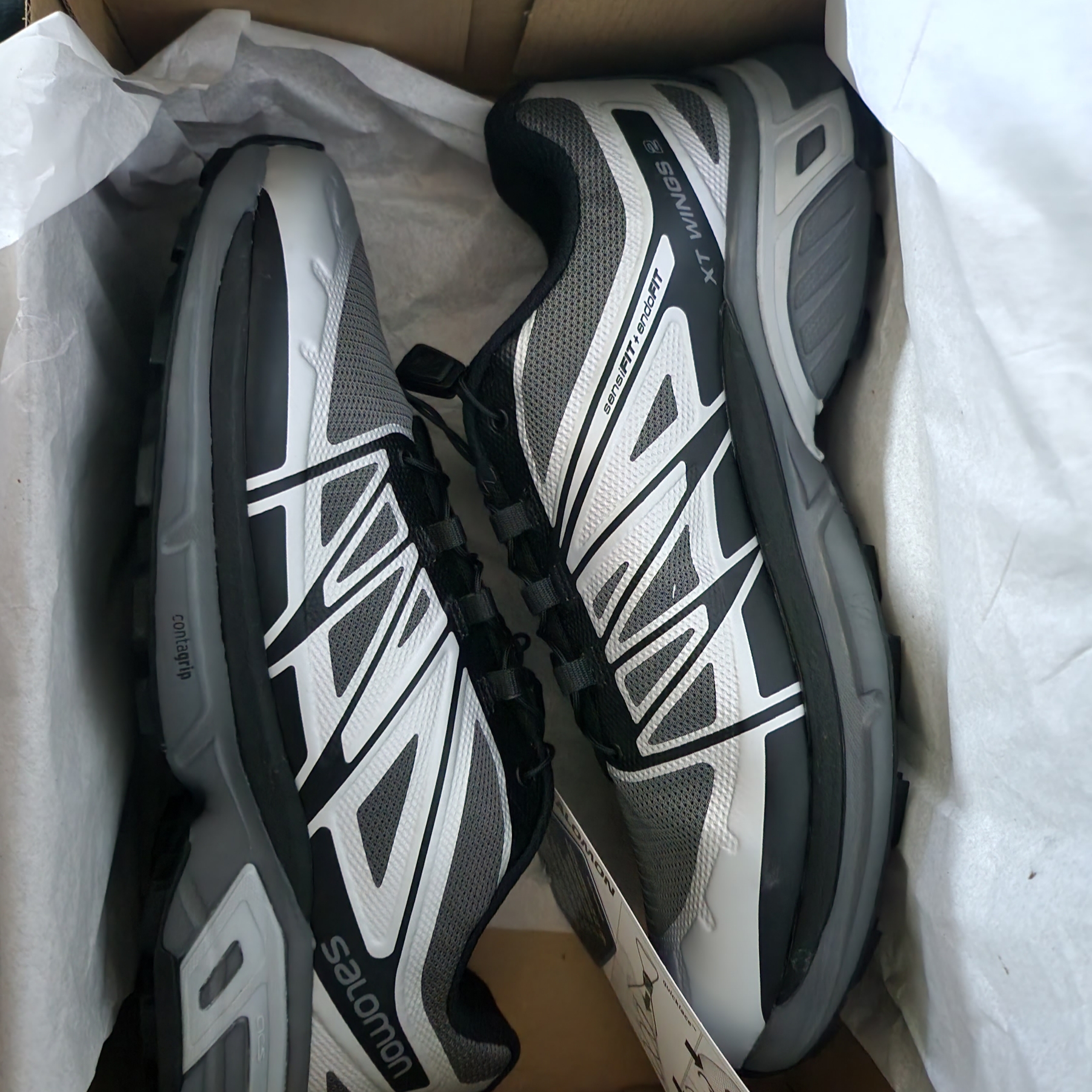 Salomon XT-Wings 2 Silver Quiet Shade 착용 스타일 - 2