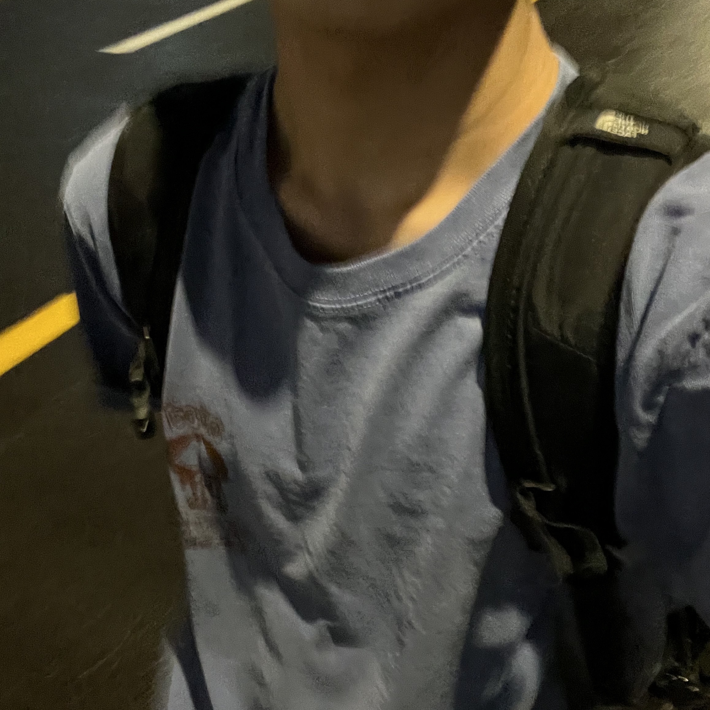Stussy x Our Legacy Work Shop Surf Skull Pigment Dyed T-Shirt Indigo 착용 스타일