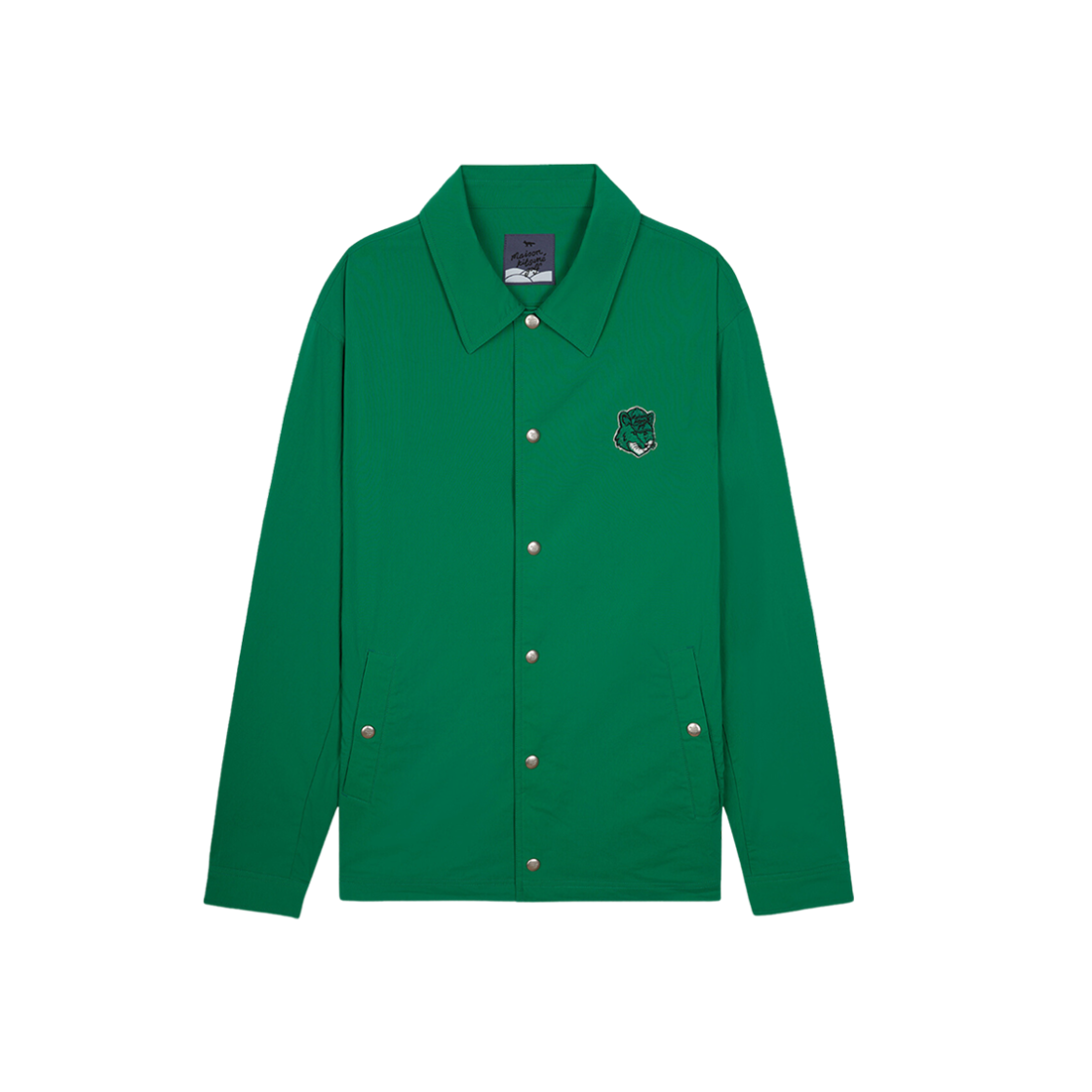 Maison Kitsune Fox Head Coach Jacket Dark Green 상세 이미지 1