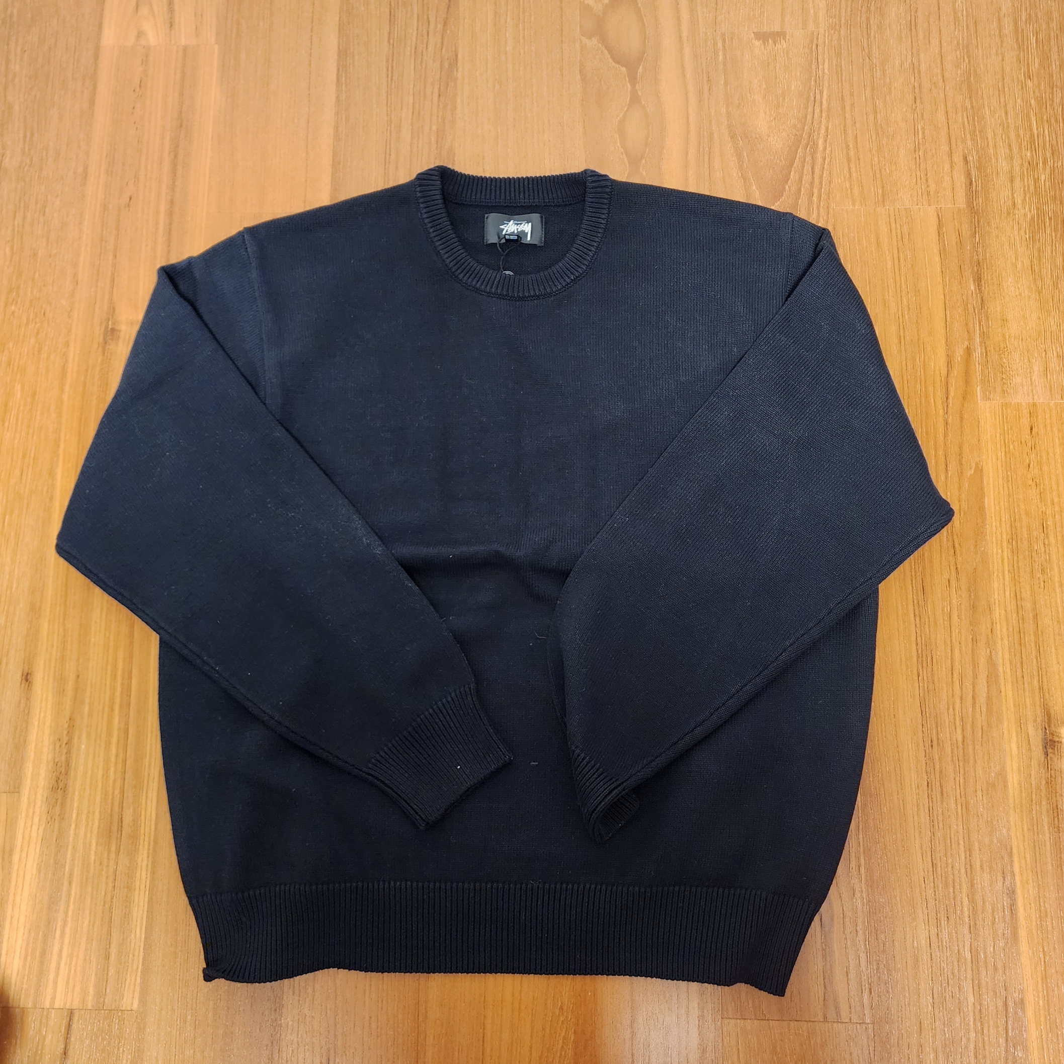 Stussy Authentic Workgear Sweater Black 착용 스타일 - 1