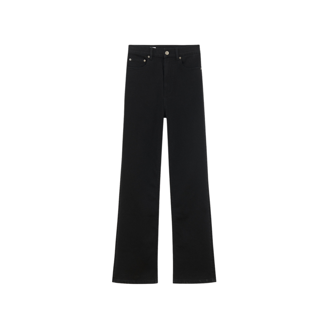 (W) Maison Kitsune Straight Fit Jeans Stone Black 상세 이미지 1