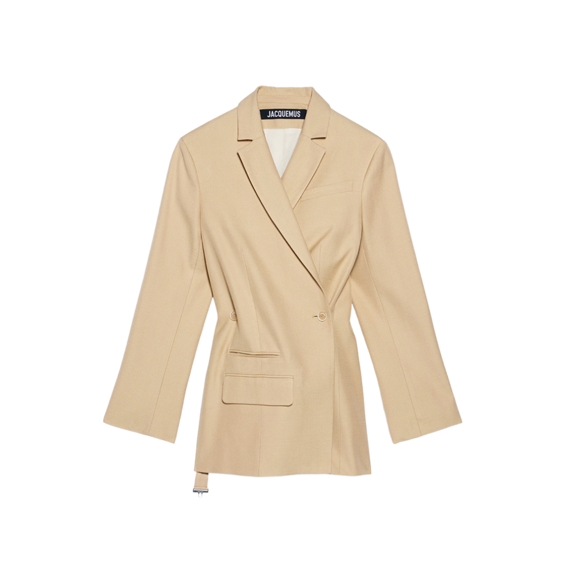 (W) Jacquemus La Veste Tibau Crossover Double Breasted Blazer Beige 상세 이미지 1