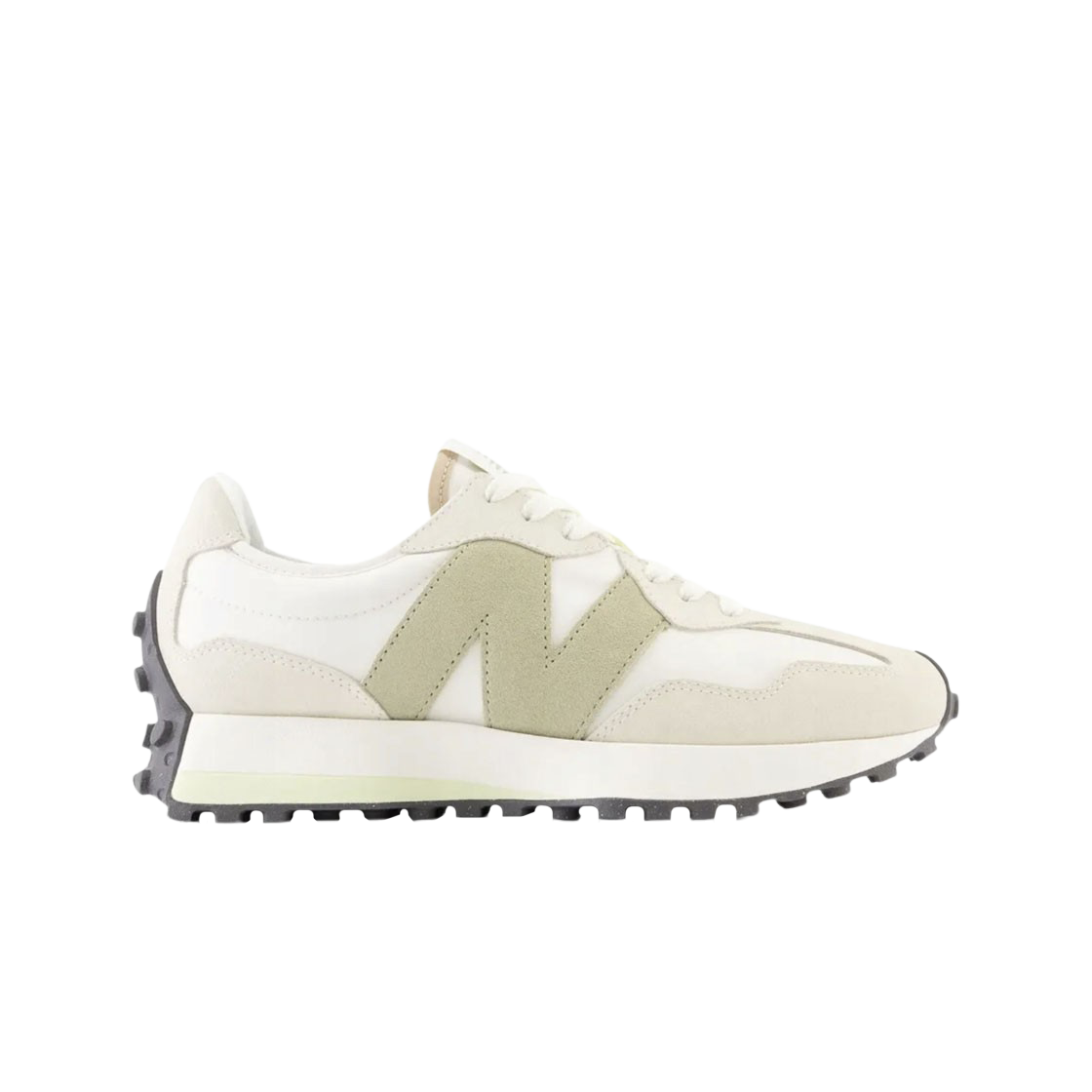 (W) 뉴발란스 327 화이트 퍼티그 그린((W) New Balance 327 White Fatigue Green)