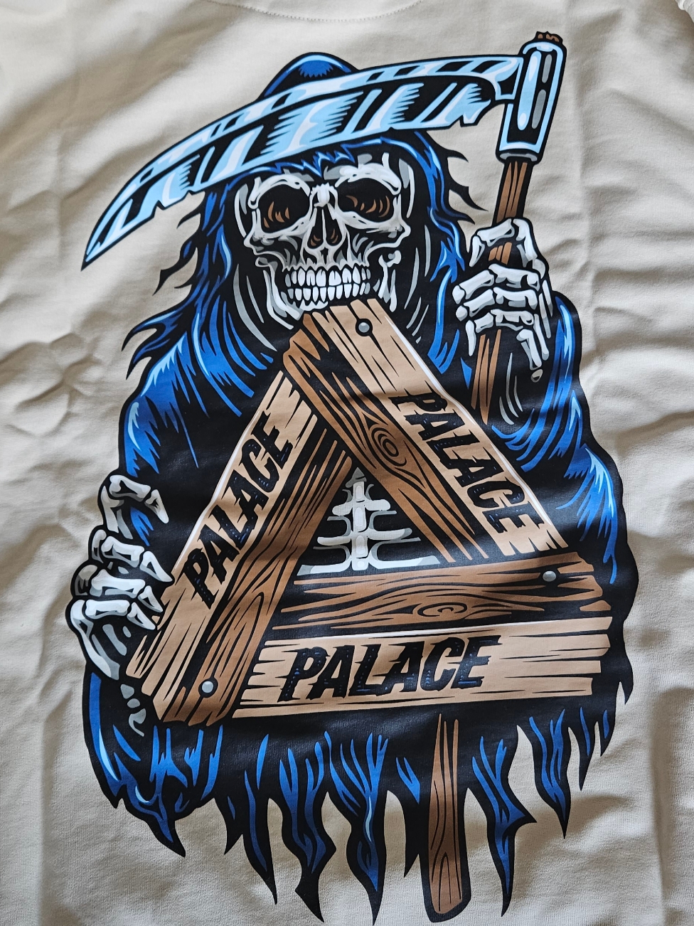 Palace Reaper Hood Camel - 23FW 착용 스타일
