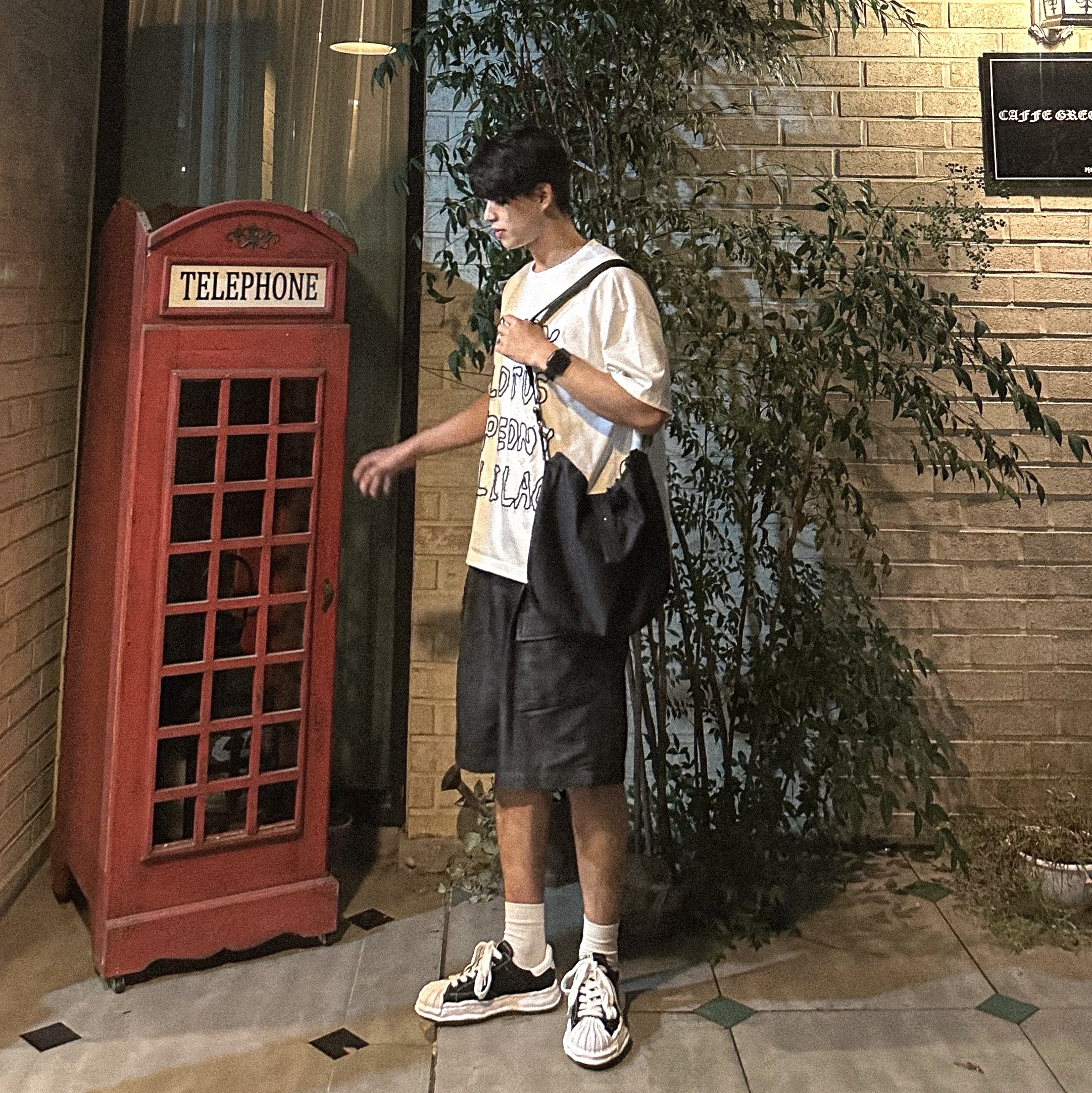 Maison Mihara Yasuhiro Blakey OG Sole Canvas Low-top Sneakers Black White 착용 스타일