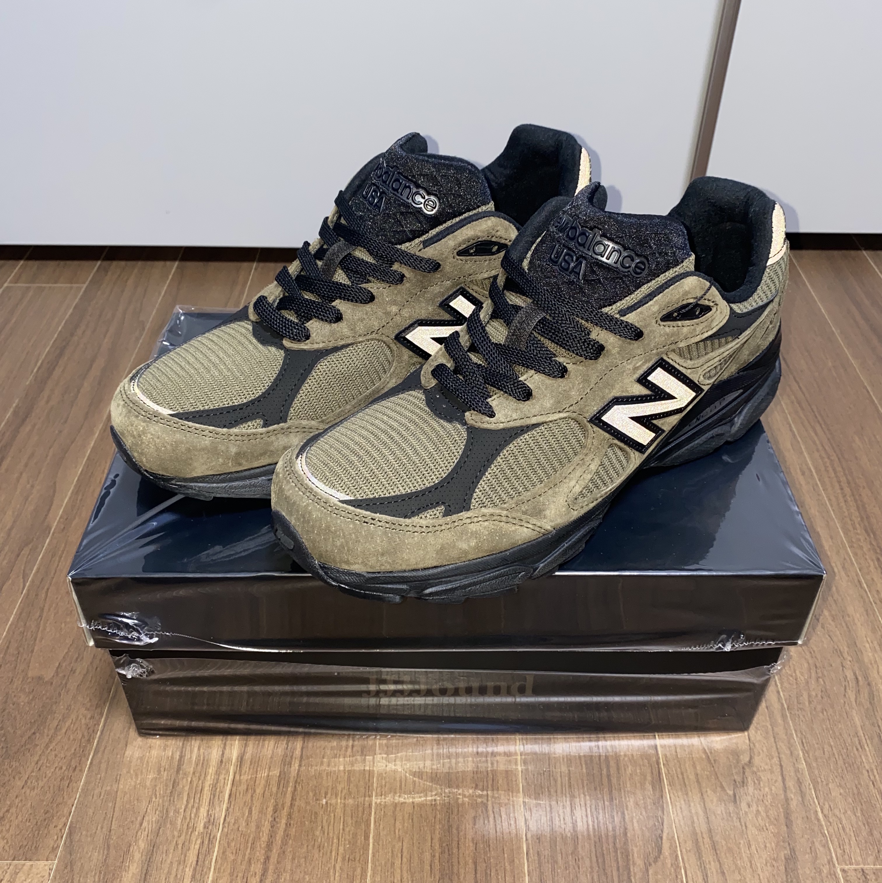 New Balance x JJJJound 990v3 Brown Black 착용 스타일